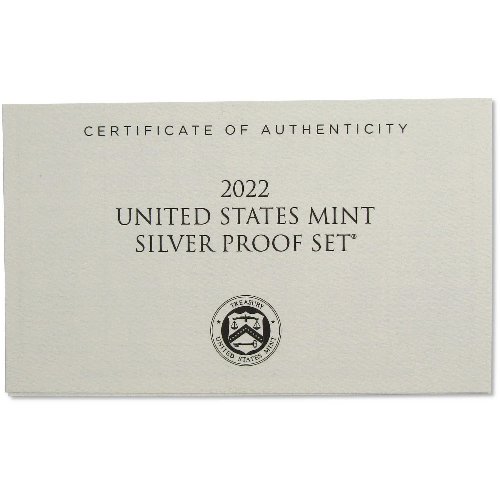 2022 Silver Proof Set U.S Mint Original Government Packaging OGP COA