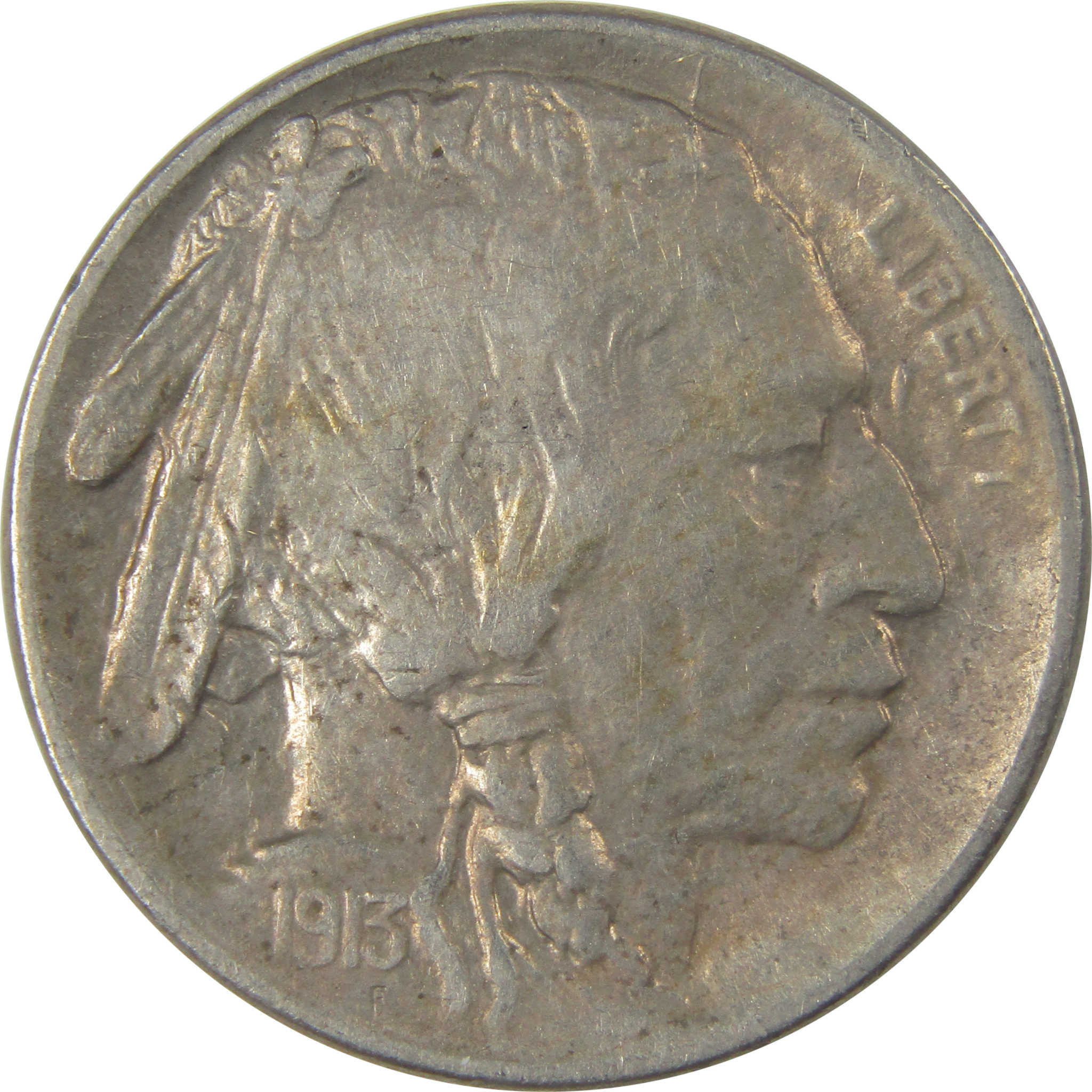 1913 S Type 1 Buffalo Nickel XF EF Extremely Fine SKU:I22843
