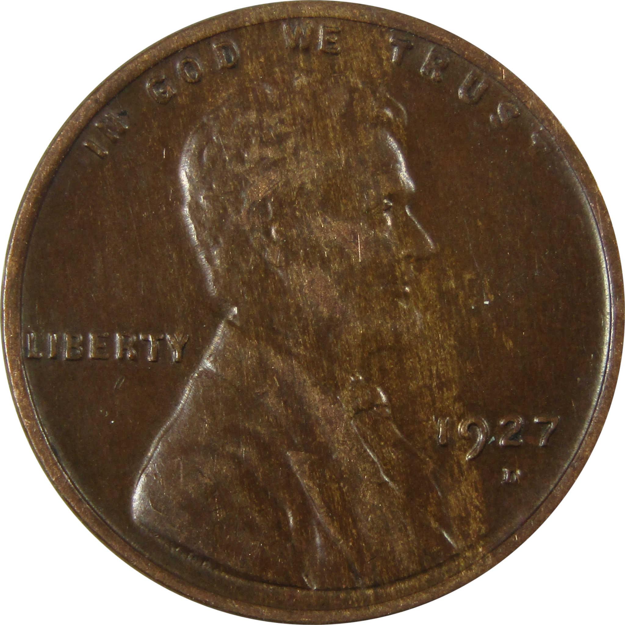 1927 D Lincoln Wheat Cent XF EF Extremely Fine Penny SKU:I26650