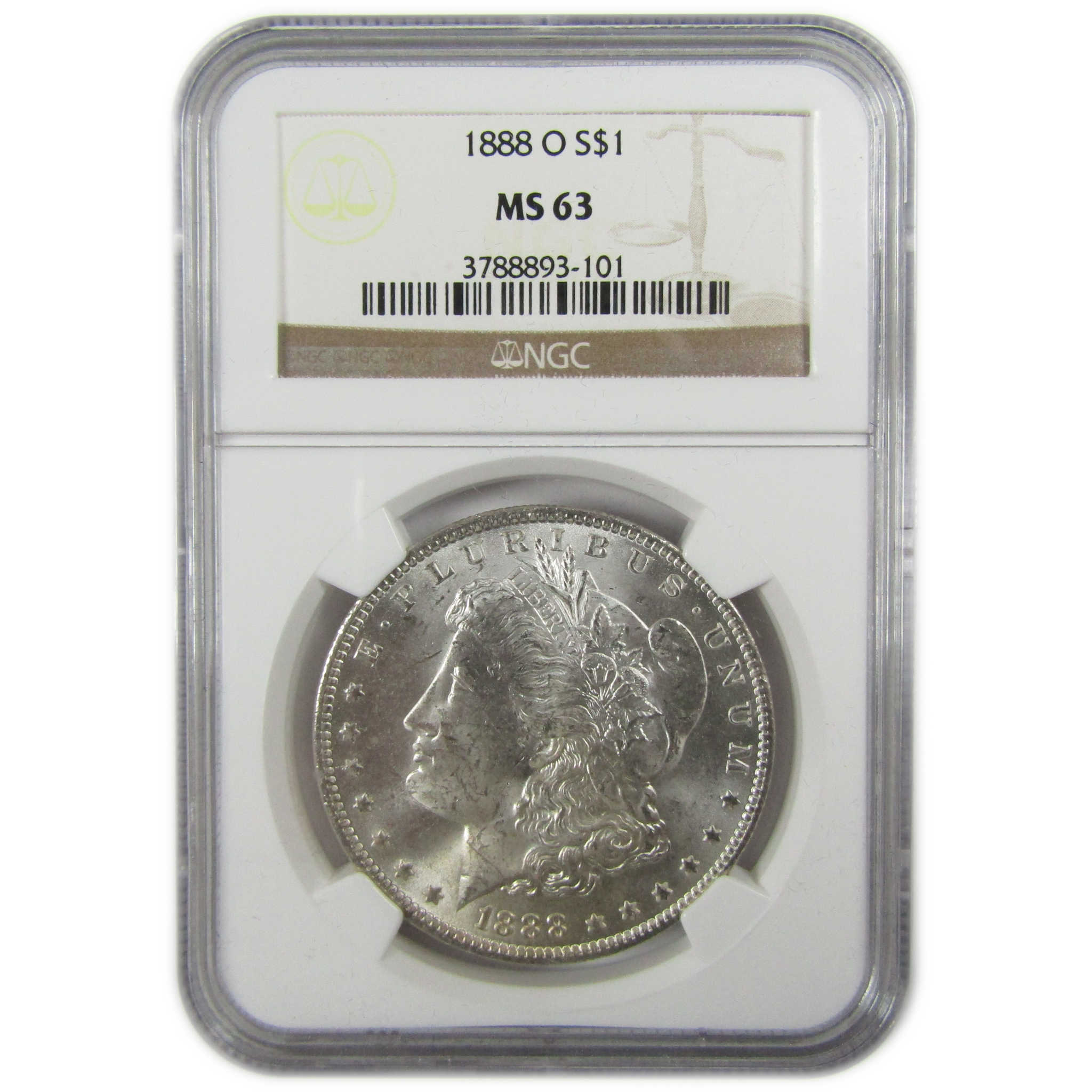 1888 O Morgan Silver Dollar MS 63 NGC Uncirculated $1 Coin SKU:CP353 - Morgan coin - Morgan silver dollar - Morgan silver dollar for sale - Profile Coins &amp; Collectibles