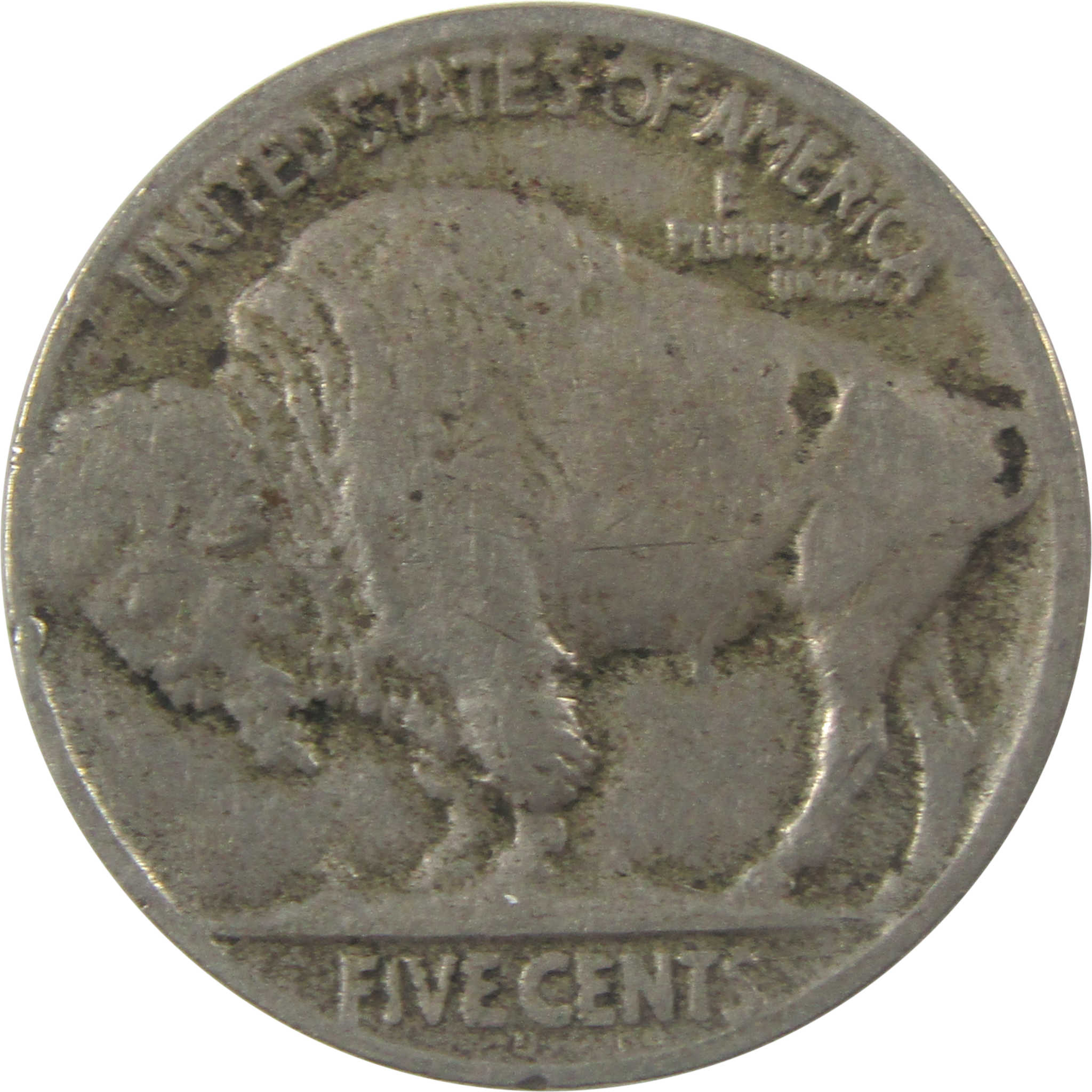 1925 D Indian Head Buffalo Nickel F Fine 5c Coin SKU:I23385