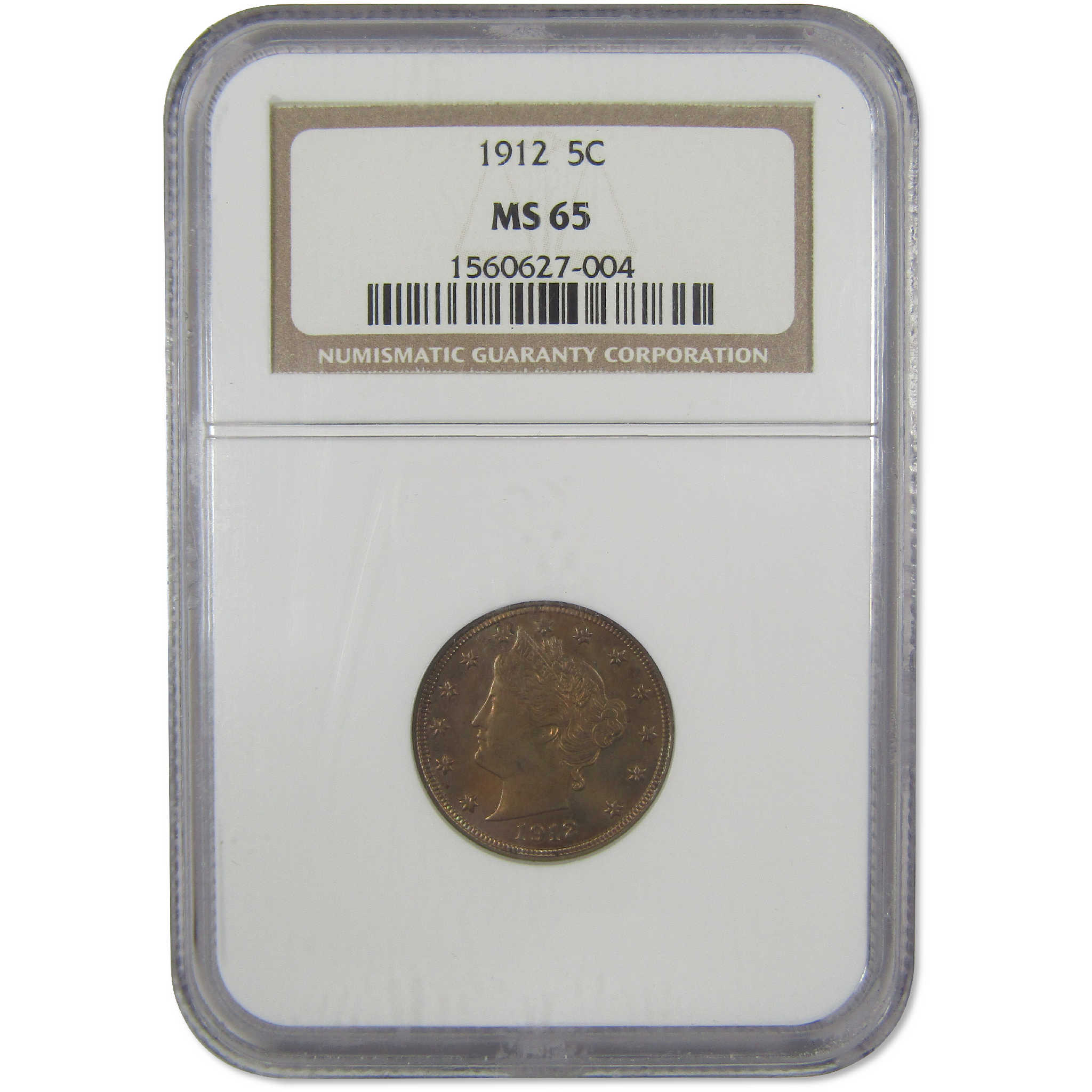 1912 Liberty Head V Nickel MS 65 NGC Uncirculated 5c Coin