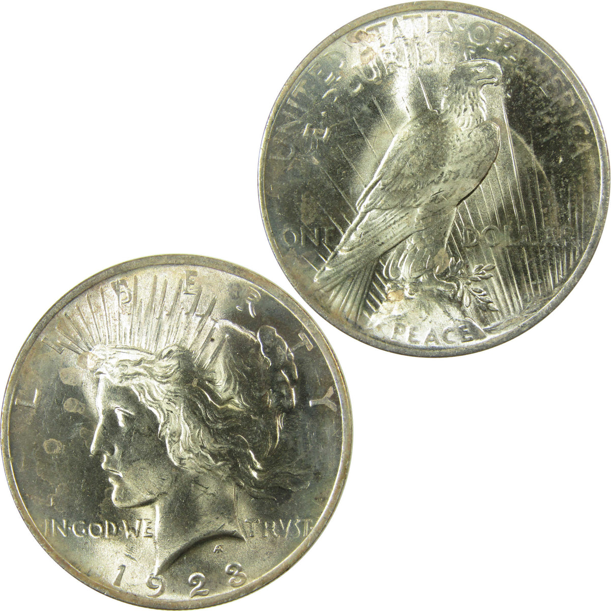 1923 Peace Silver Dollar Uncirculated Mint State $1 Coin SKU:CP1720
