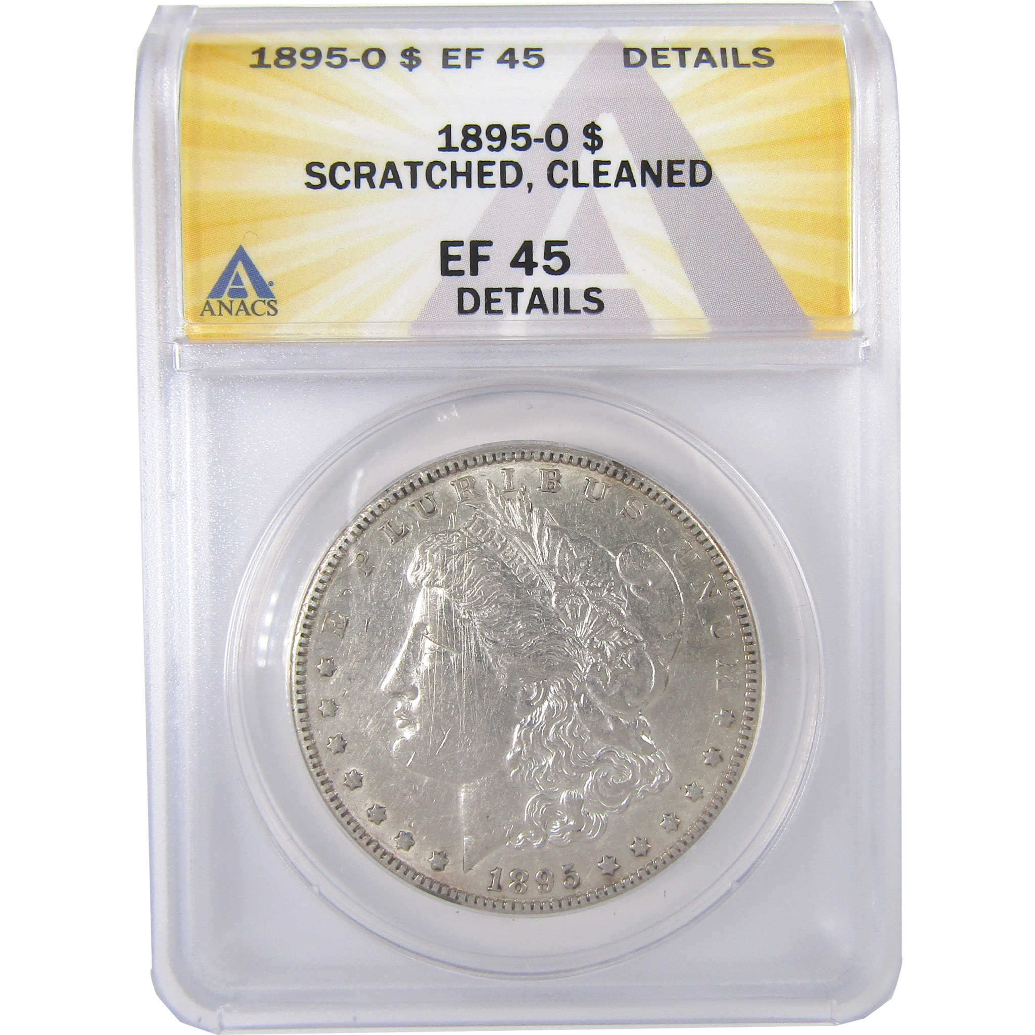 1895 O Morgan Dollar EF 45 Details ANACS Silver $1 Coin SKU:I17651 - Morgan coin - Morgan silver dollar - Morgan silver dollar for sale - Profile Coins &amp; Collectibles
