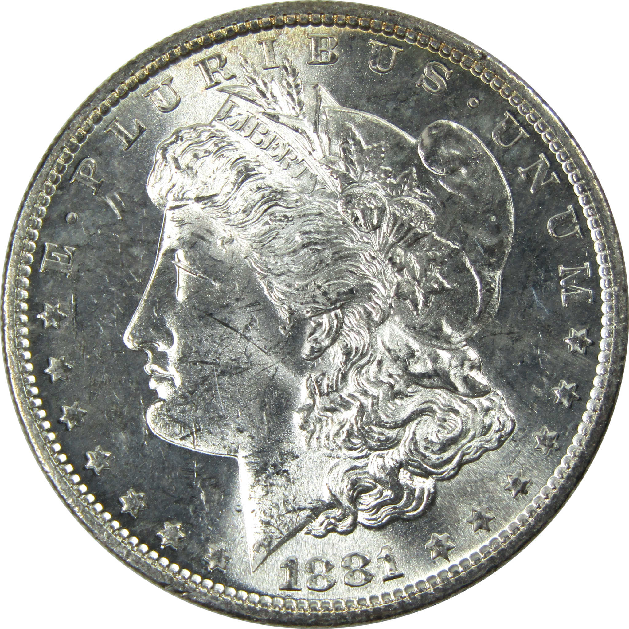 1881 S Morgan Dollar Uncirculated Silver $1 Coin SKU:I13738 - Morgan coin - Morgan silver dollar - Morgan silver dollar for sale - Profile Coins &amp; Collectibles