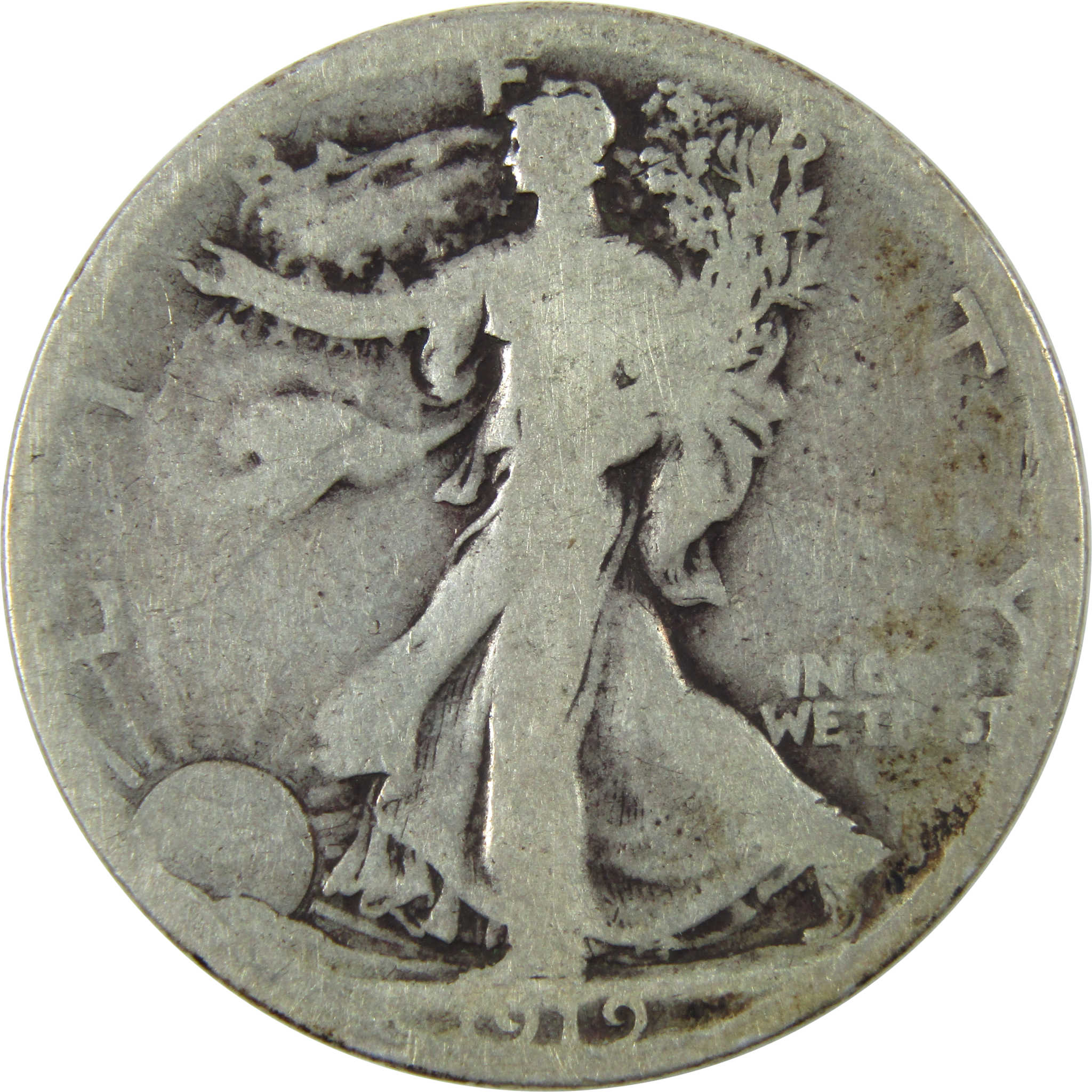 1919 Liberty Walking Half Dollar AG About Good Silver 50c SKU:I14901