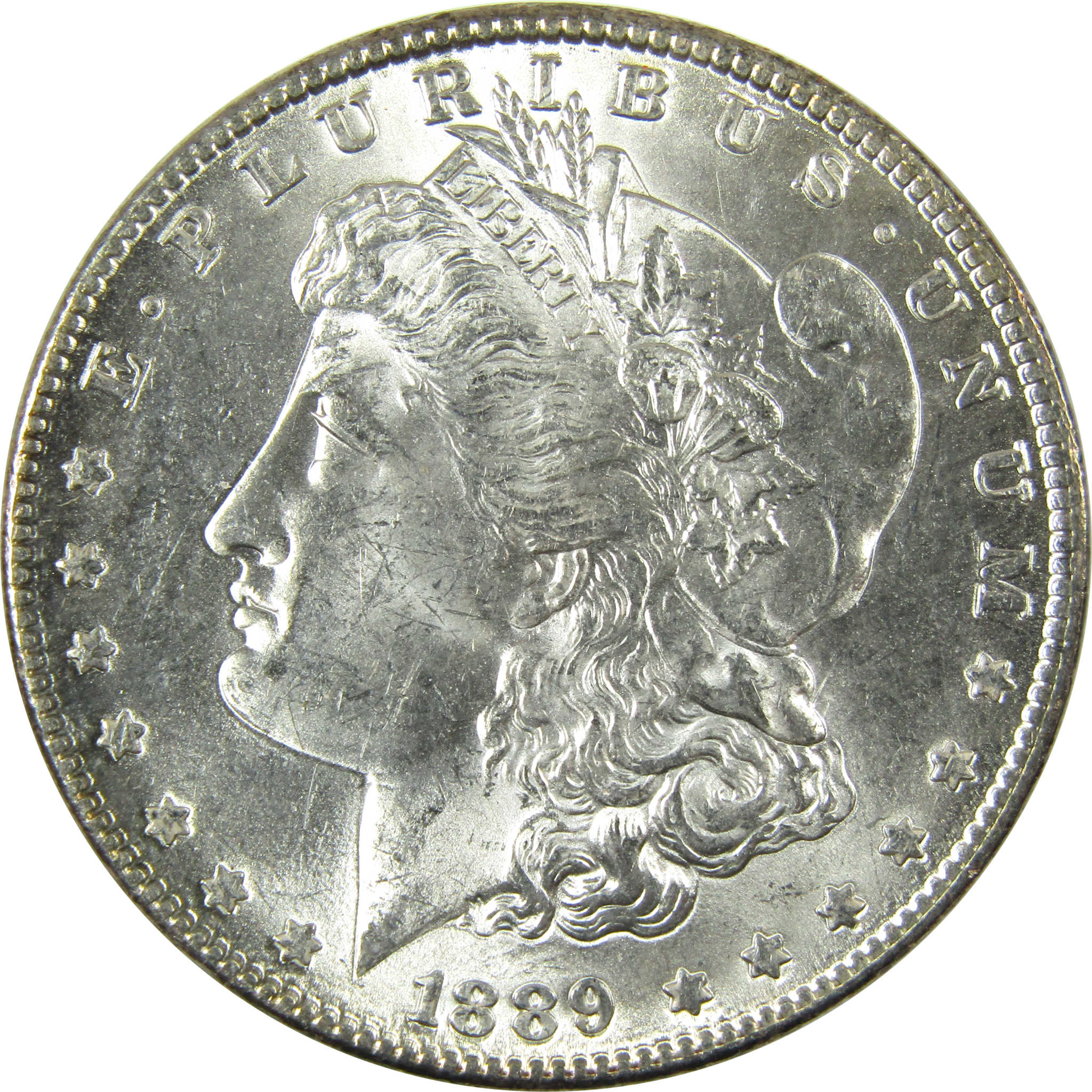 1889 Morgan Silver Dollar Uncirculated Mint State $1 Coin SKU:I27080