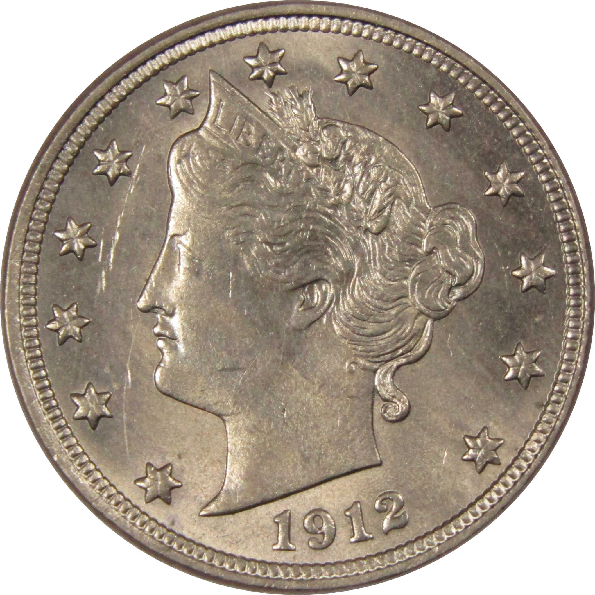 1912 Liberty Head V Nickel CH AU Choice About Uncirculated SKU:IPC7179