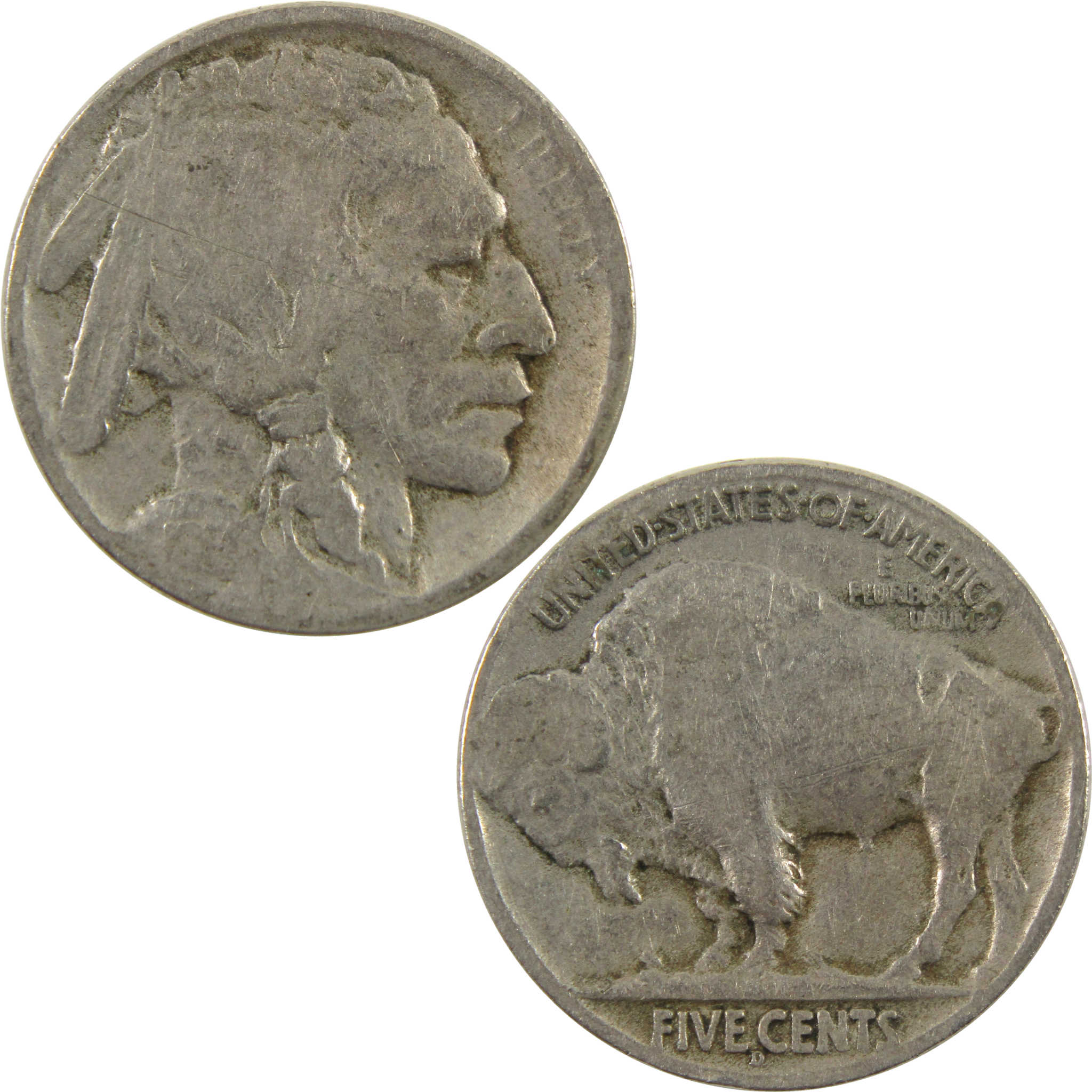 1914 D Indian Head Buffalo Nickel AG About Good 5c Coin SKU:CPC5873