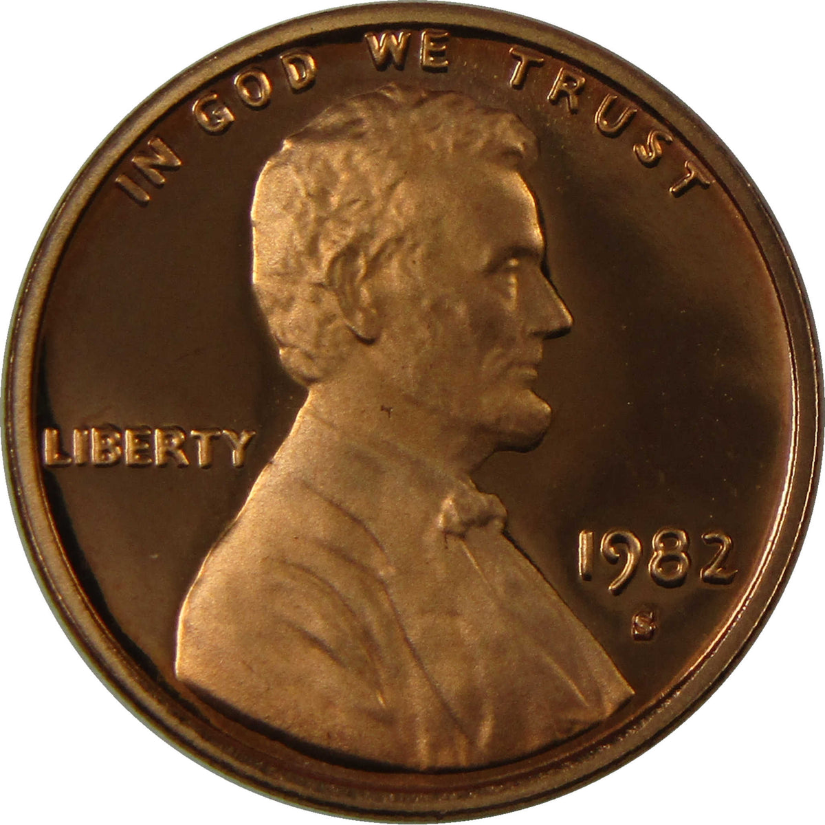 1982 S Lincoln Memorial Cent Proof Penny 1c Coin Collectible