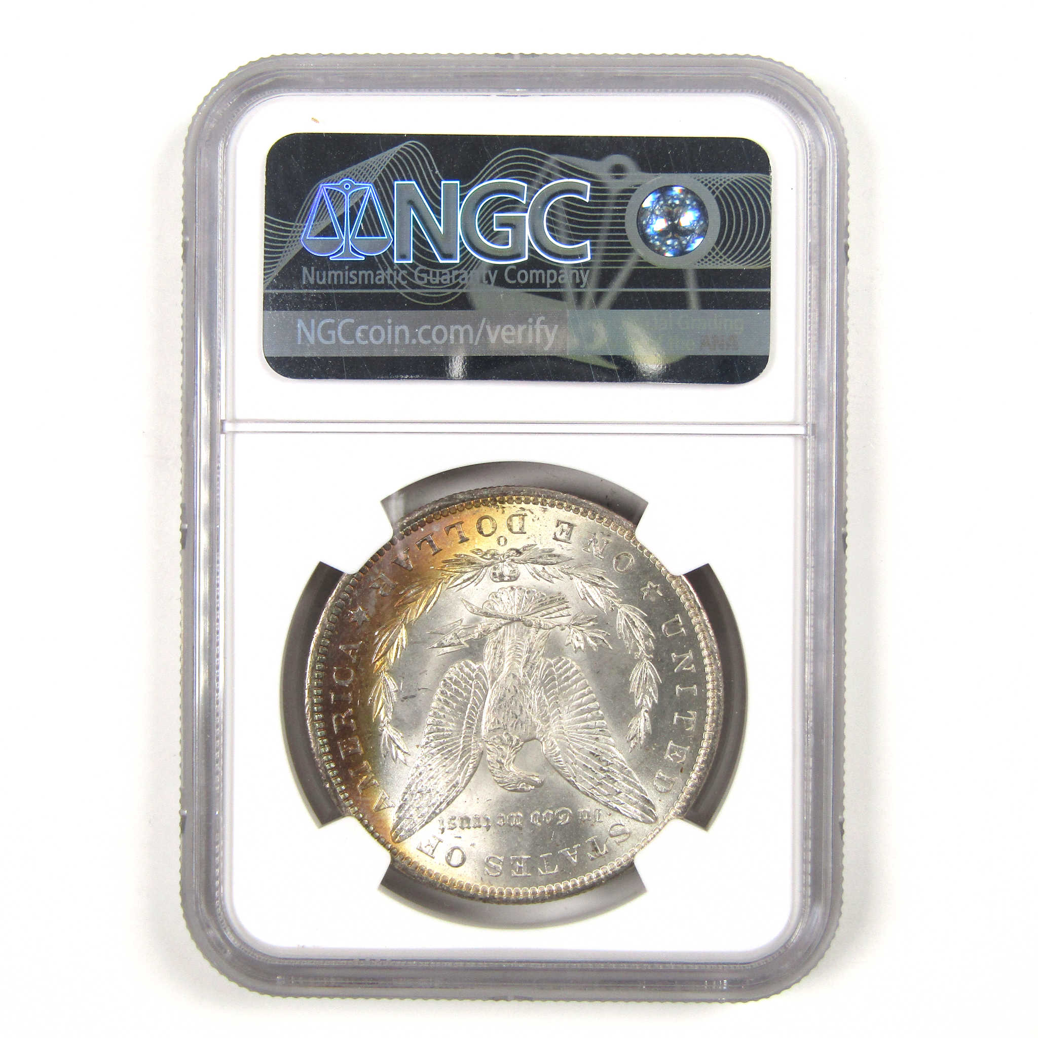 1885 O Morgan Dollar MS 65 NGC $1 Coin Toned Obverse SKU:I7803