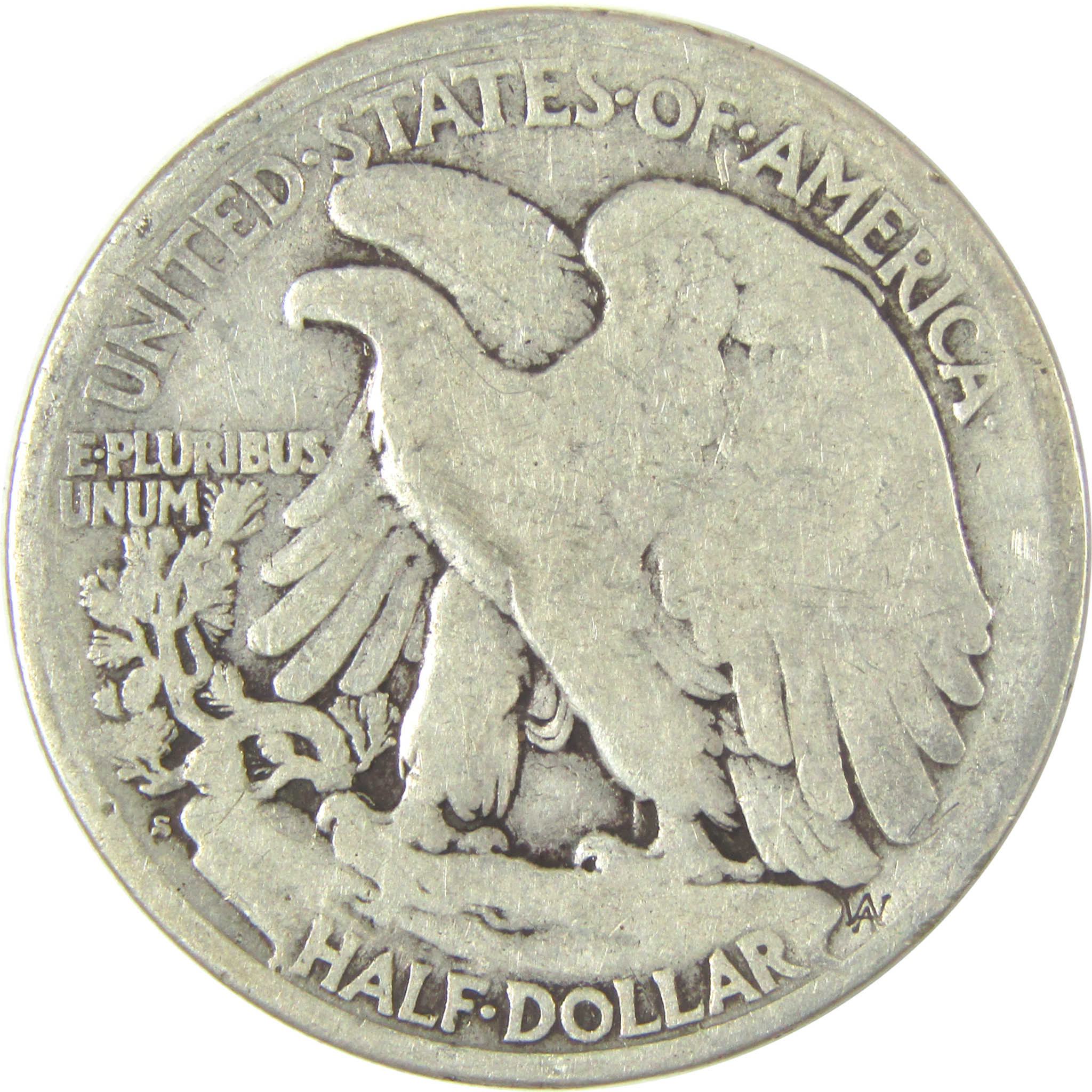 1917 S Reverse Liberty Walking Half Dollar G Good Details SKU:I22486