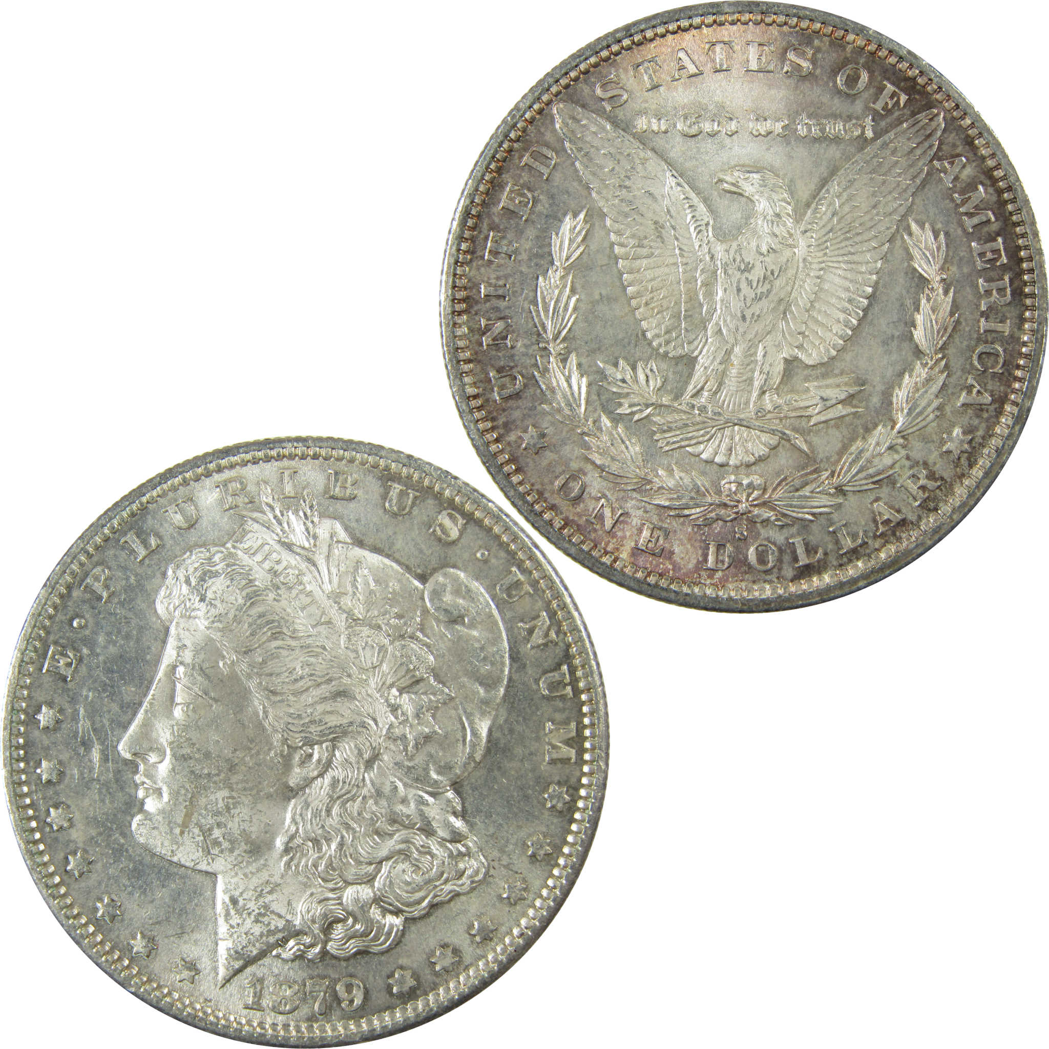 1879 S Rev 79 Morgan Silver Dollar Uncirculated Mint State SKU:I27516