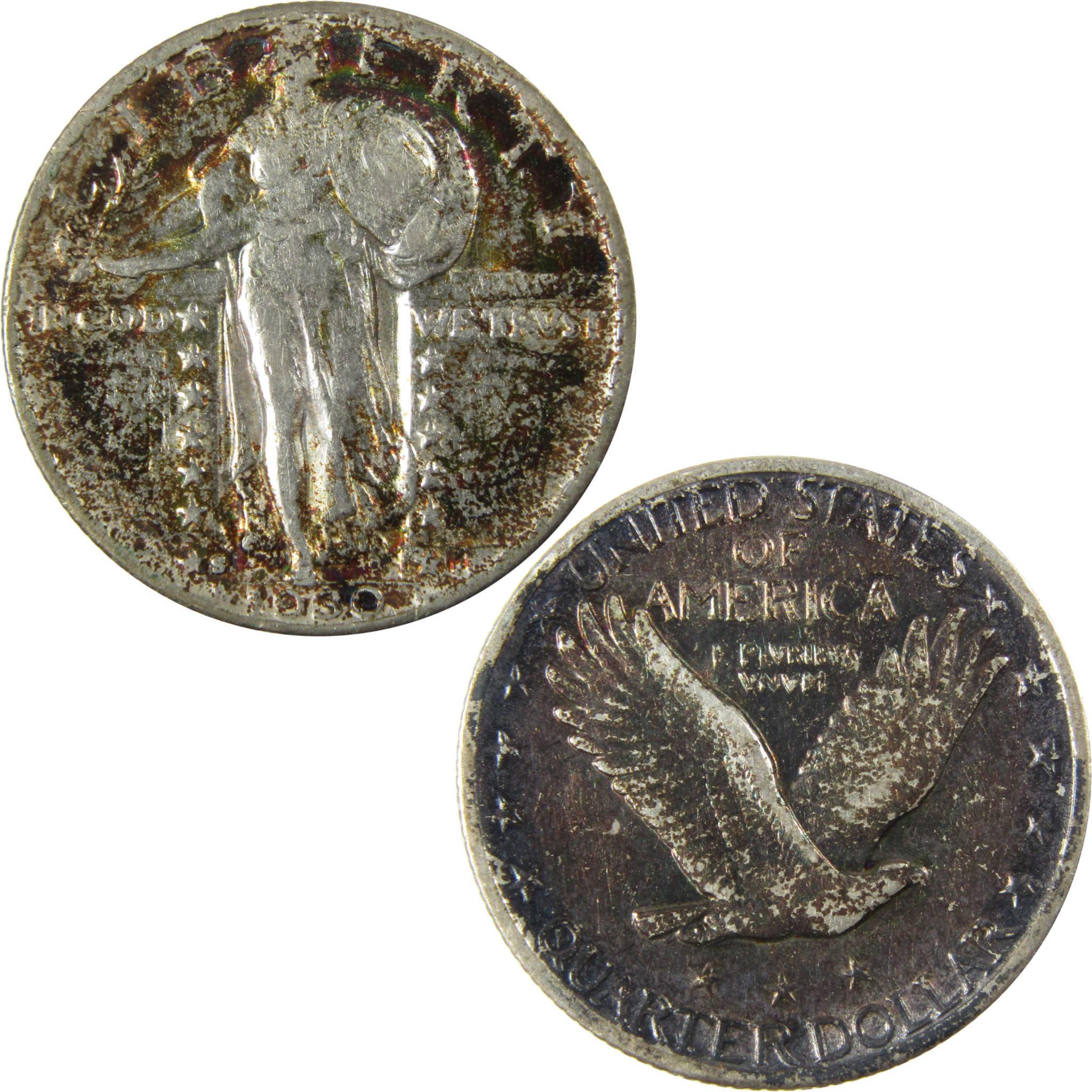 1930 S Standing Liberty 25c XF EF Extremely Fine Toned SKU:CP902