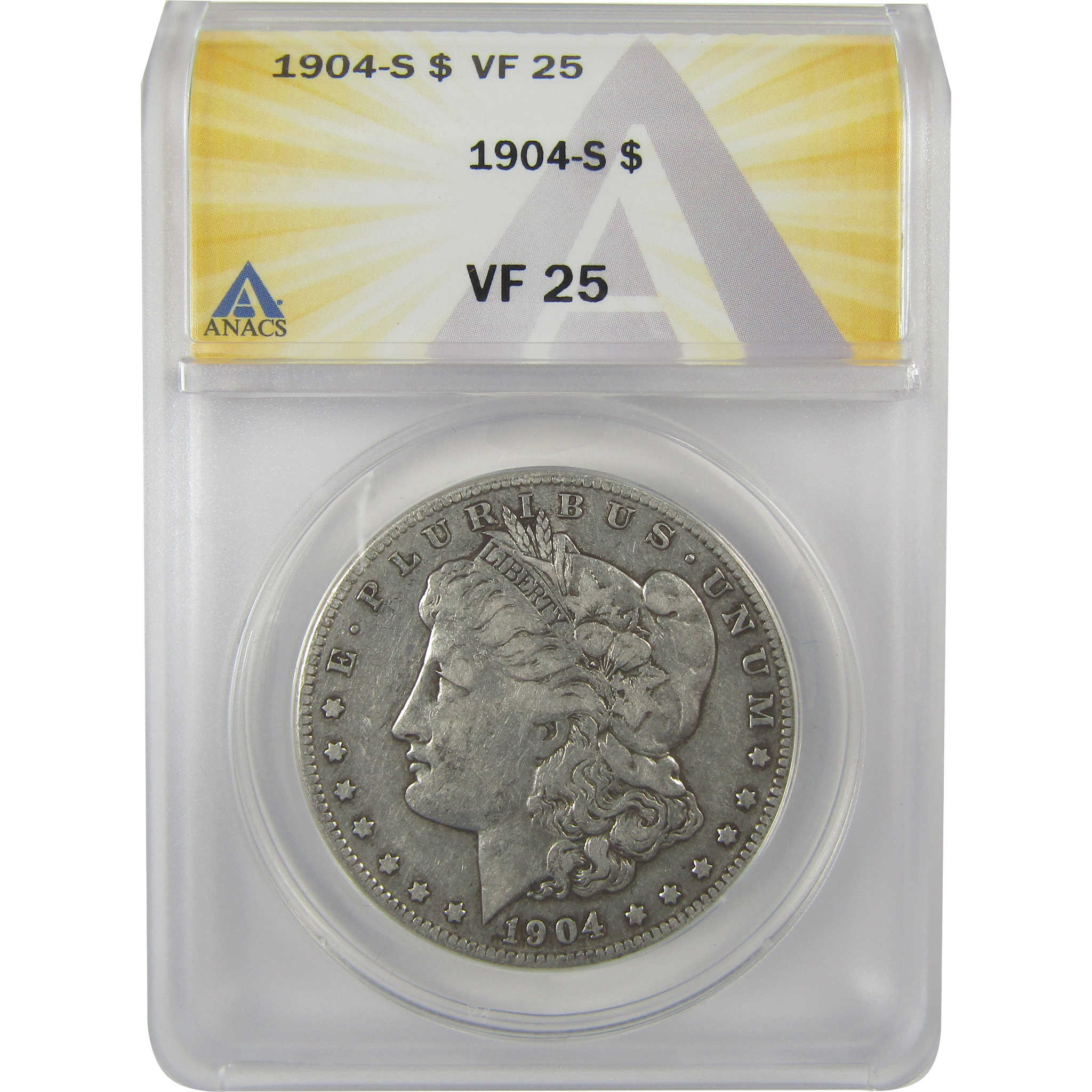 1904 S Morgan Dollar VF 25 ANACS Silver $1 Coin SKU:I21139 - Morgan coin - Morgan silver dollar - Morgan silver dollar for sale - Profile Coins &amp; Collectibles