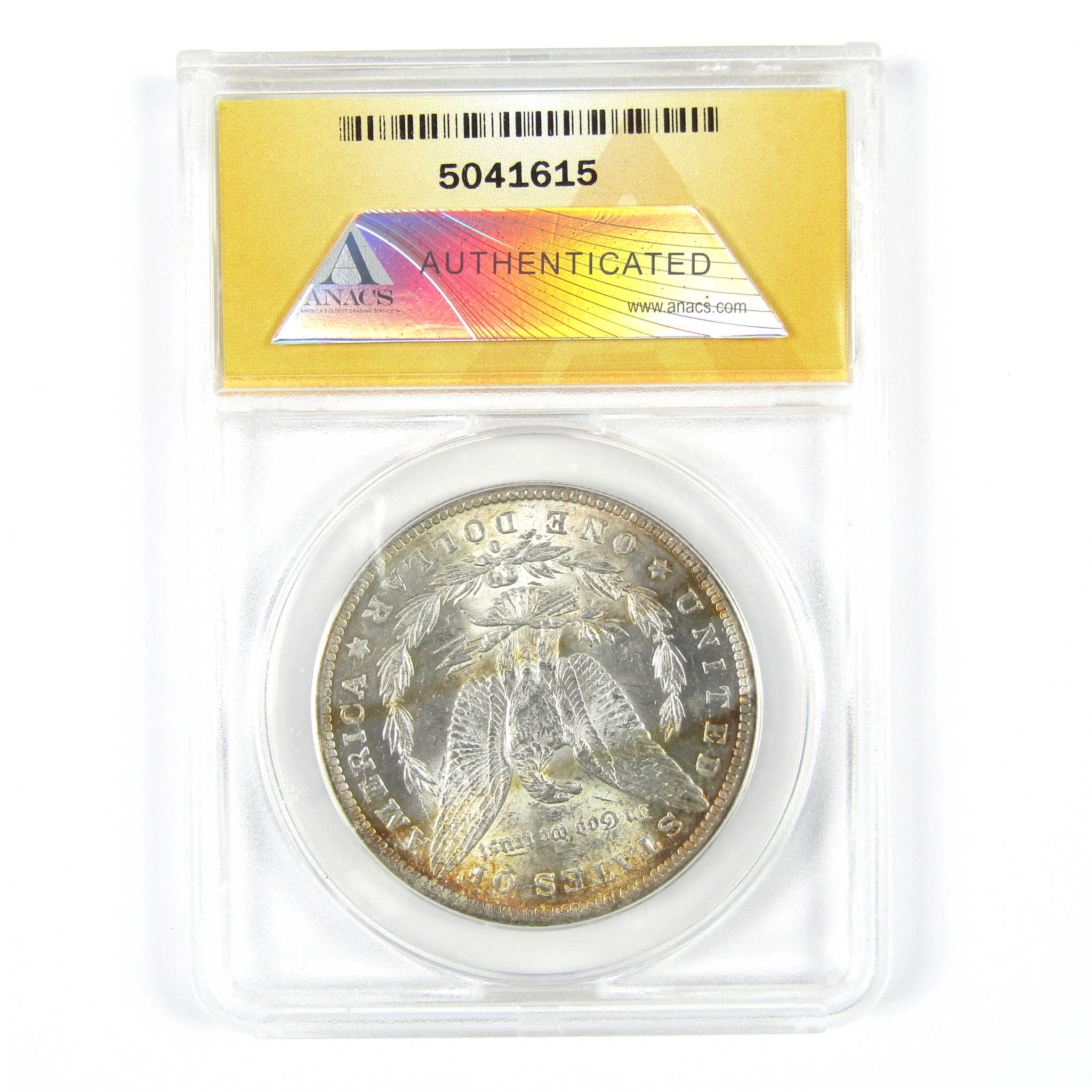 1884 O Morgan Dollar MS 61 ANACS Silver $1 Coin Toned SKU:I15046