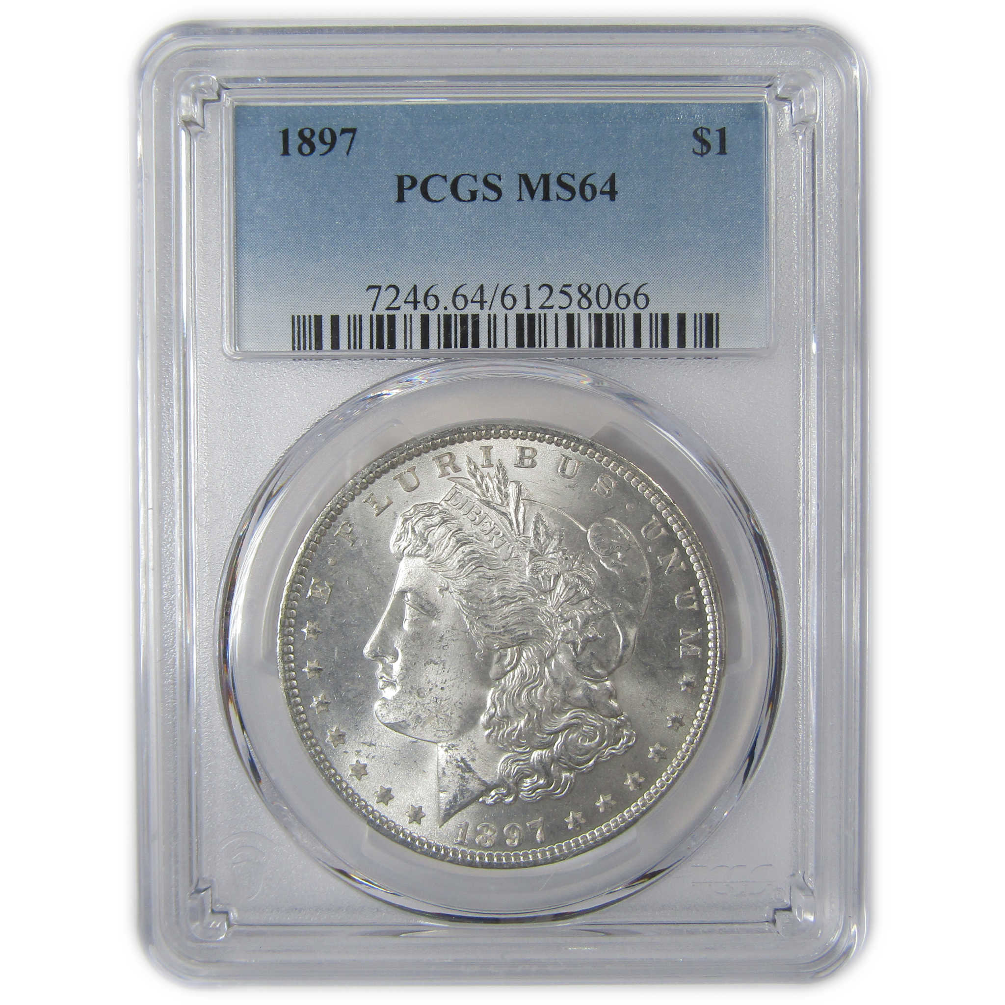 1897 Morgan Dollar MS 64 PCGS Silver Uncirculated $1 Coin SKU:I23316 - Morgan coin - Morgan silver dollar - Morgan silver dollar for sale - Profile Coins &amp; Collectibles