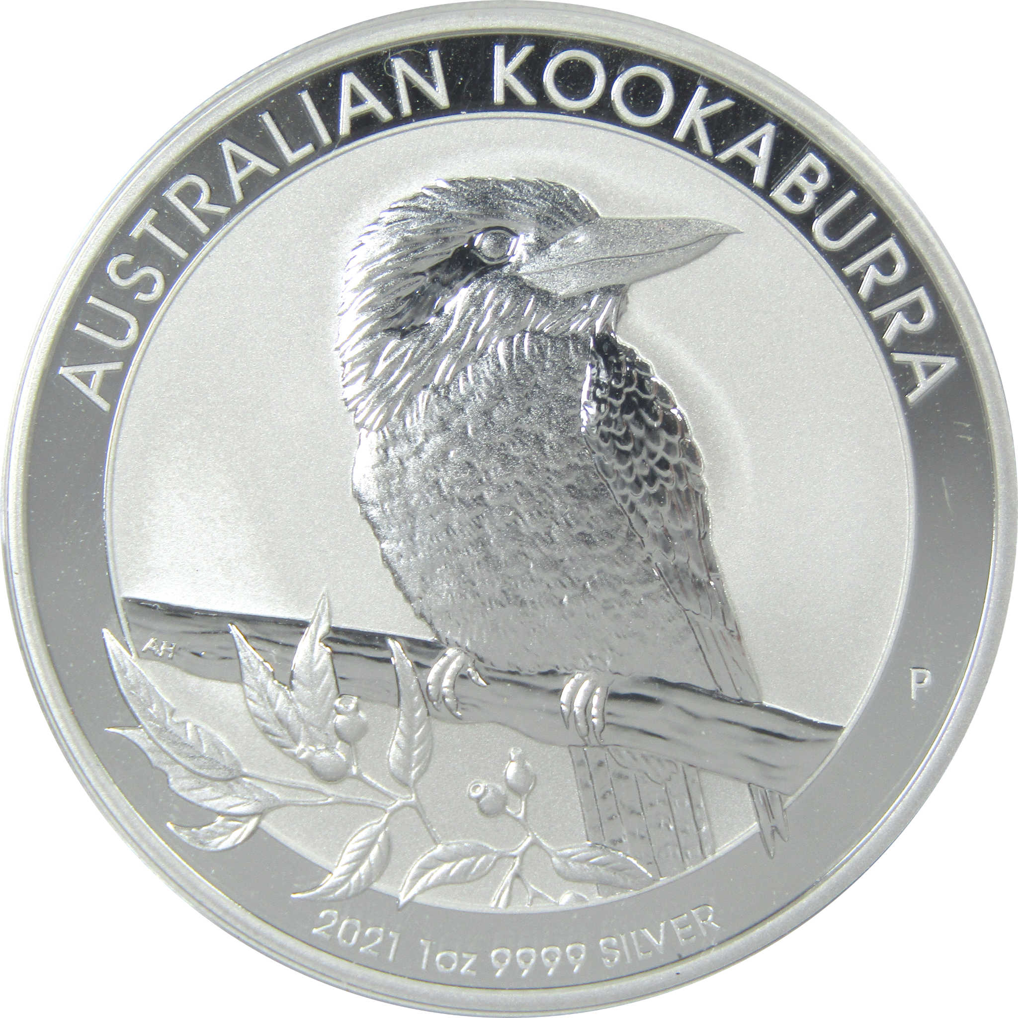 2021 P Australian Kookaburra Uncirculated 1 oz .9999 Silver Bullion $1