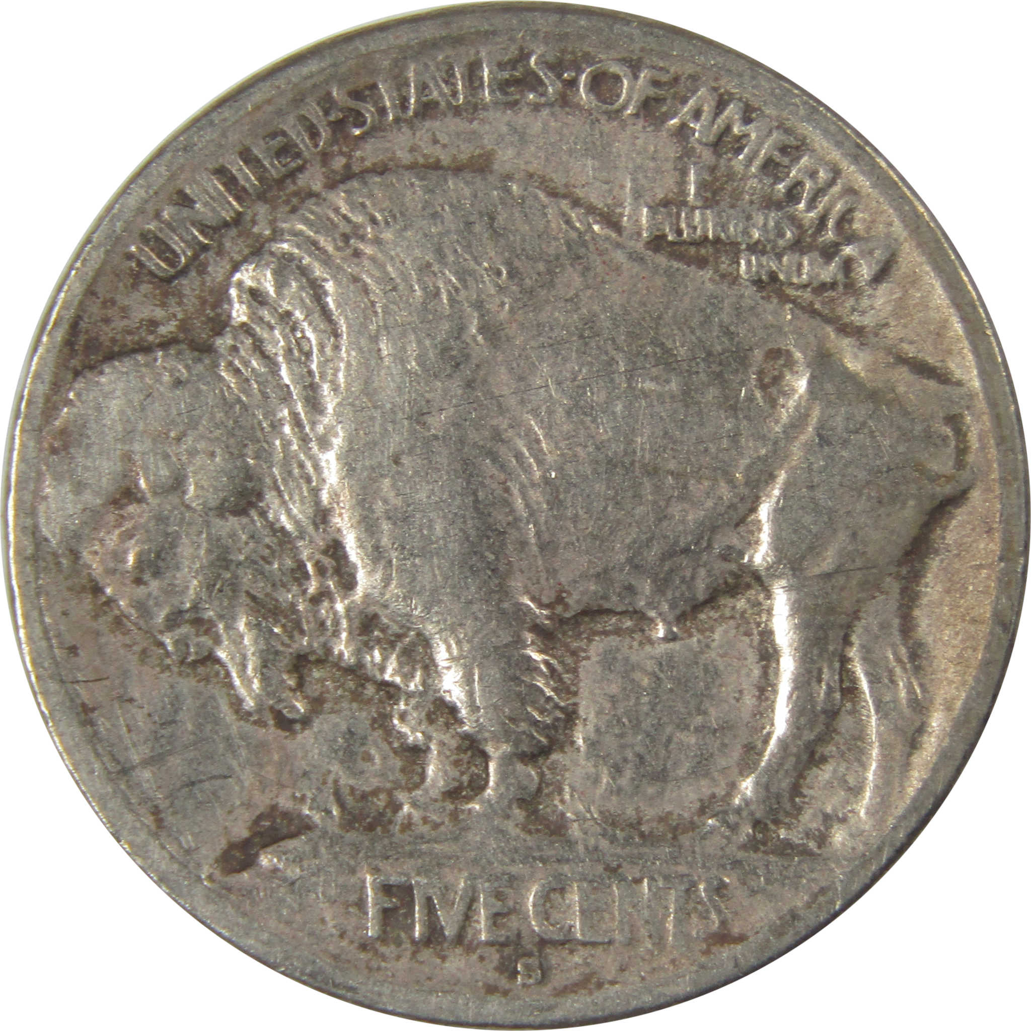1913 S Type 1 Indian Head Buffalo Nickel F Fine Details SKU:I22904