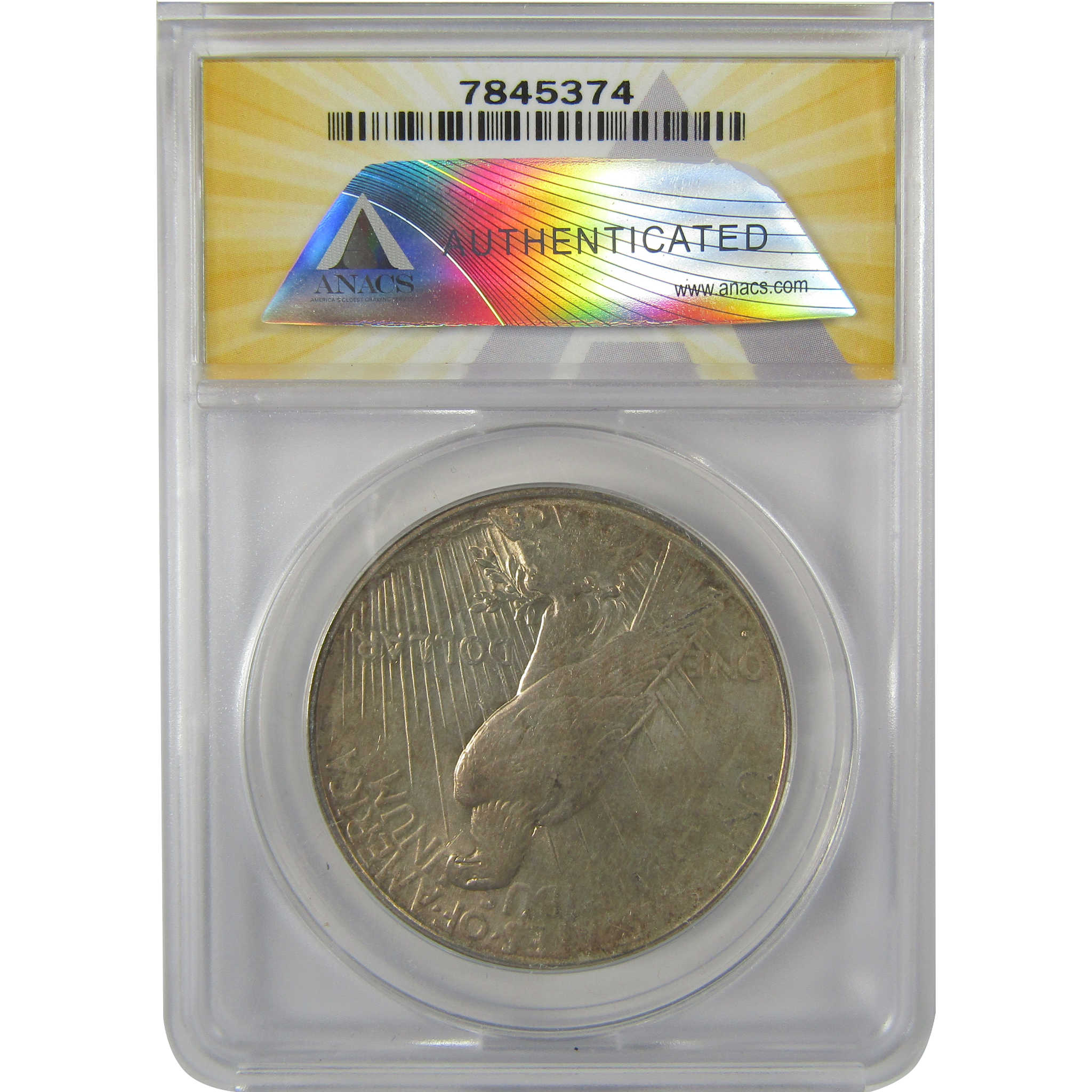 1934 D Peace Dollar AU 53 Details ANACS Silver $1 Coin SKU:I21590