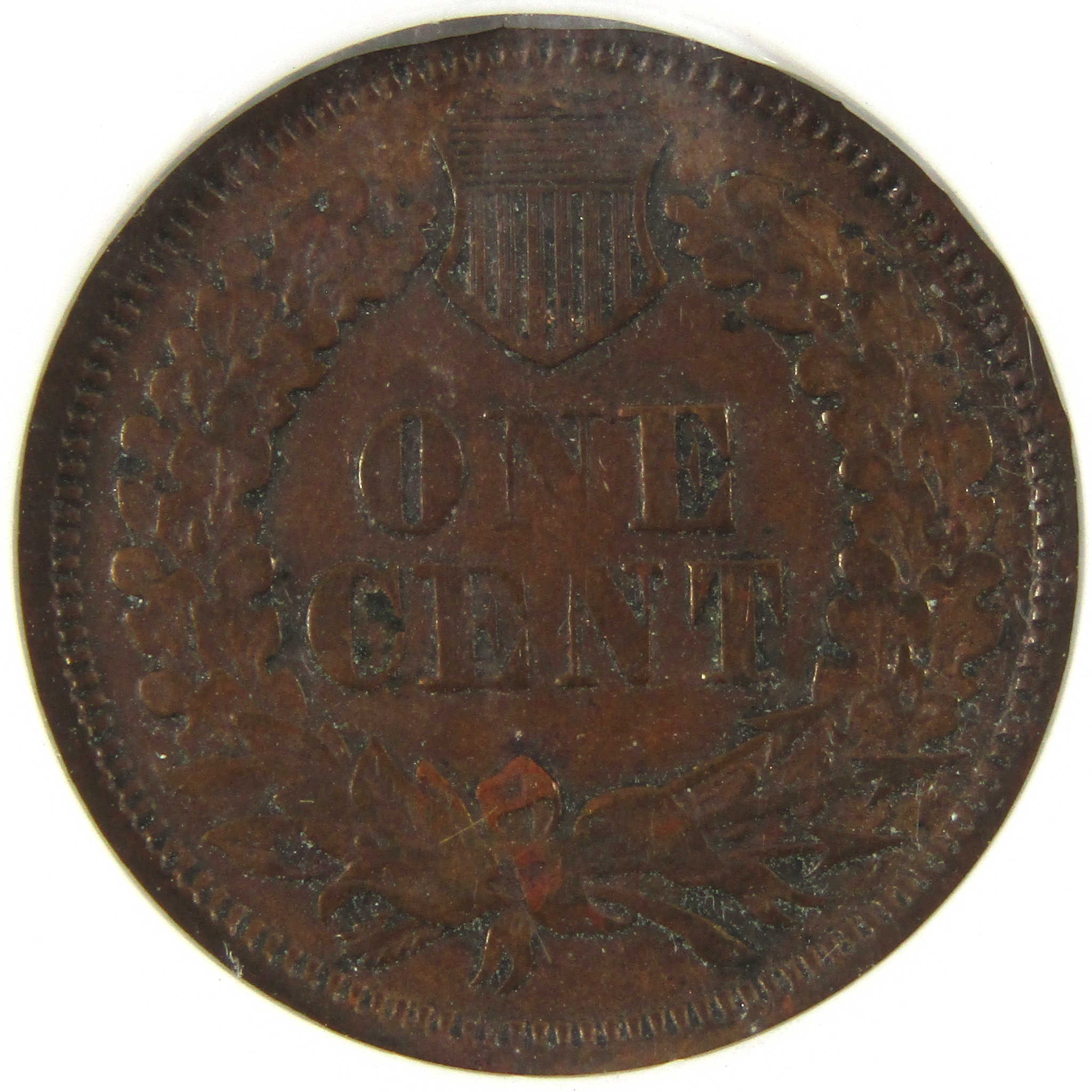 1867/67 Indian Head Cent F 15 ANACS Penny 1c Coin SKU:I9616
