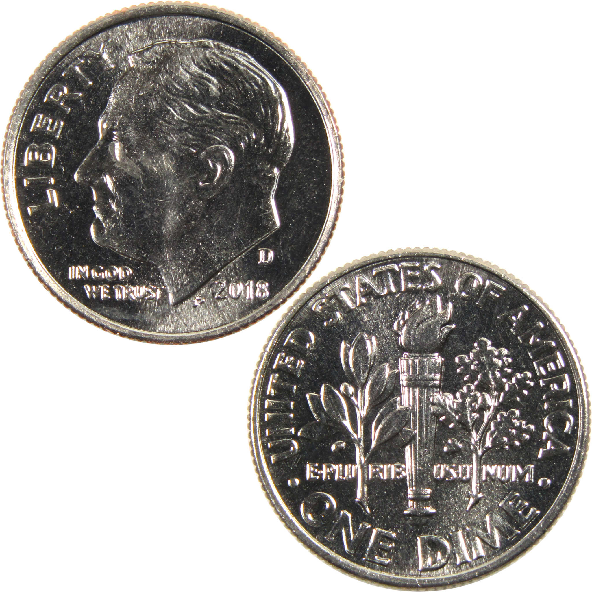 2018 D Roosevelt Dime BU Uncirculated Clad 10c Coin