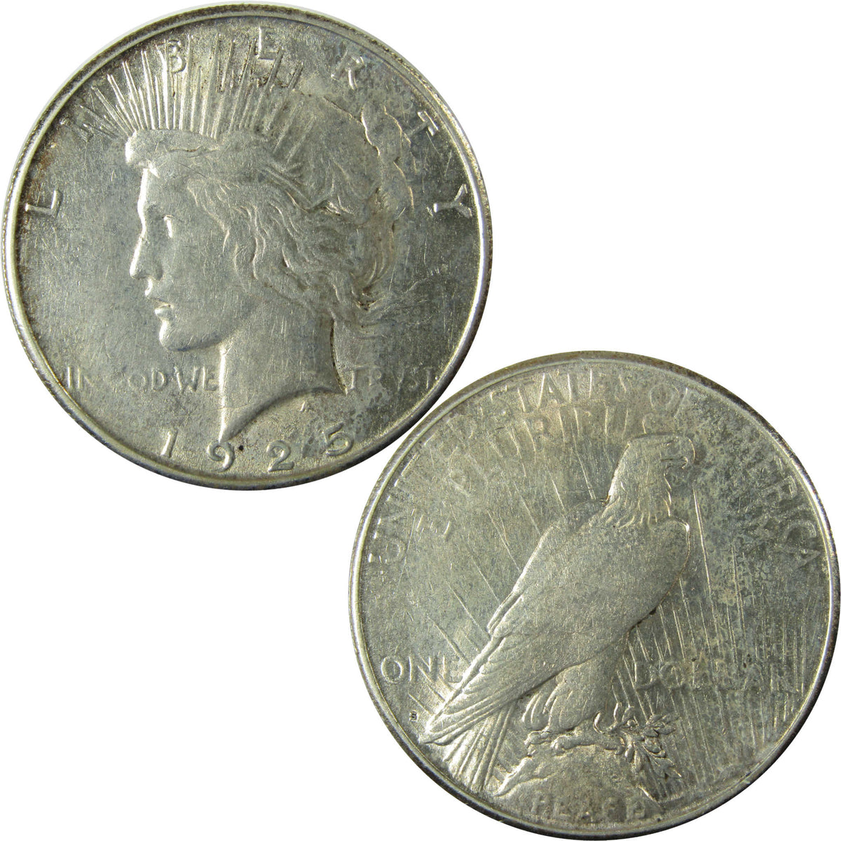 1925 S Peace Silver Dollar XF EF Extremely Fine $1 Coin SKU:I28102