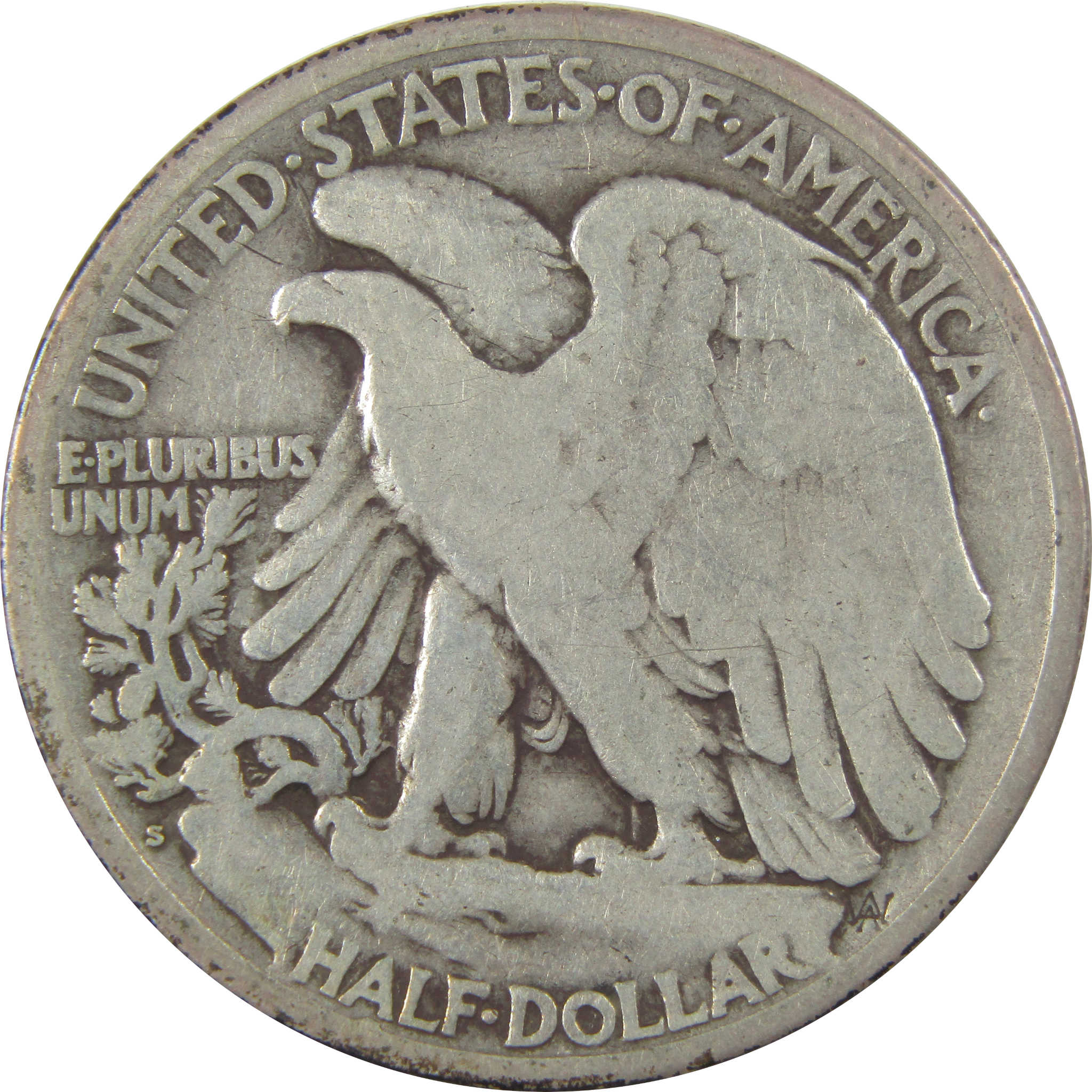 1918 S Liberty Walking Silver Half Dollar VG Very Good Coin SKU:I24156