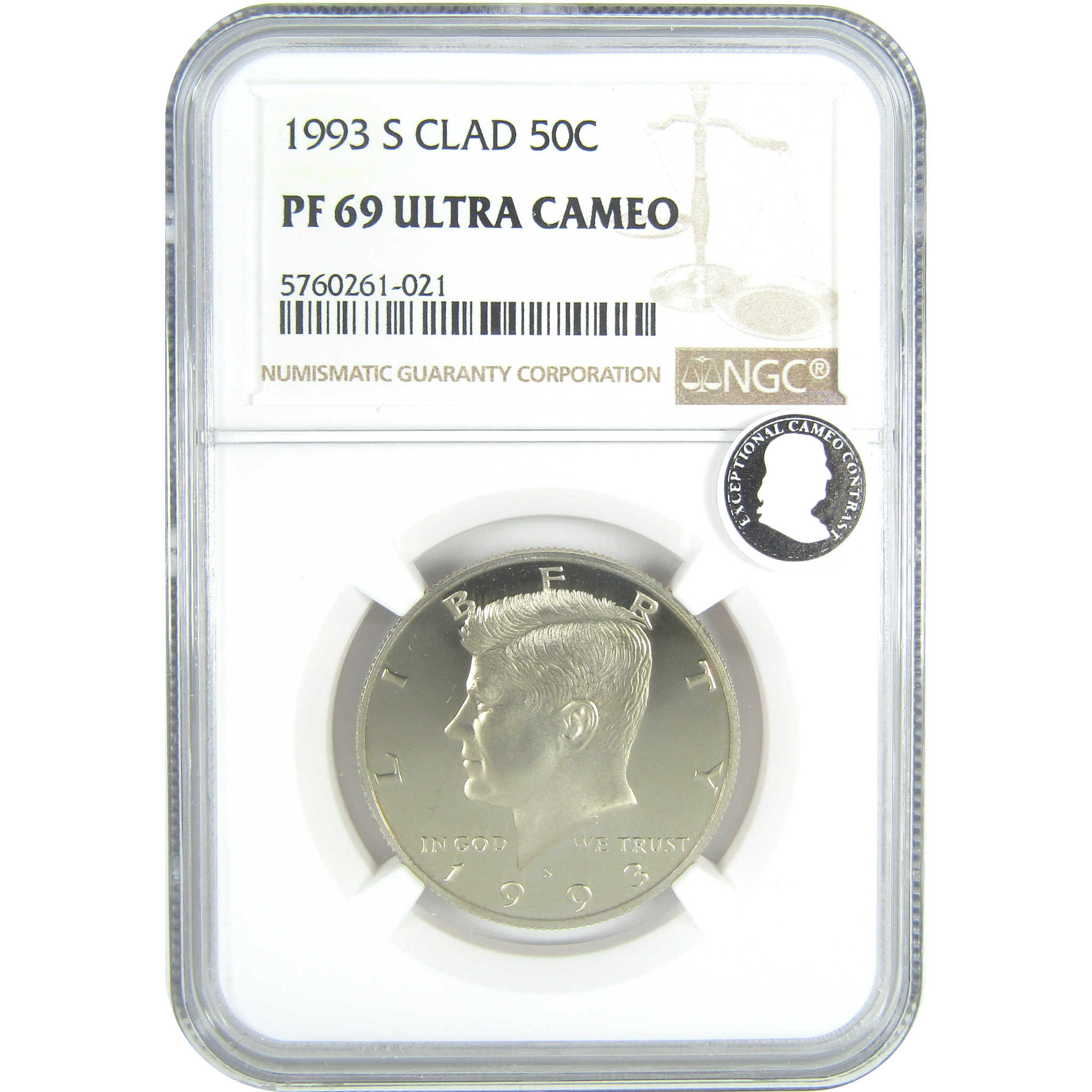 1993 S Kennedy Half Dollar PF 69 UCAM NGC Clad Proof 50c SKU:CPC9611