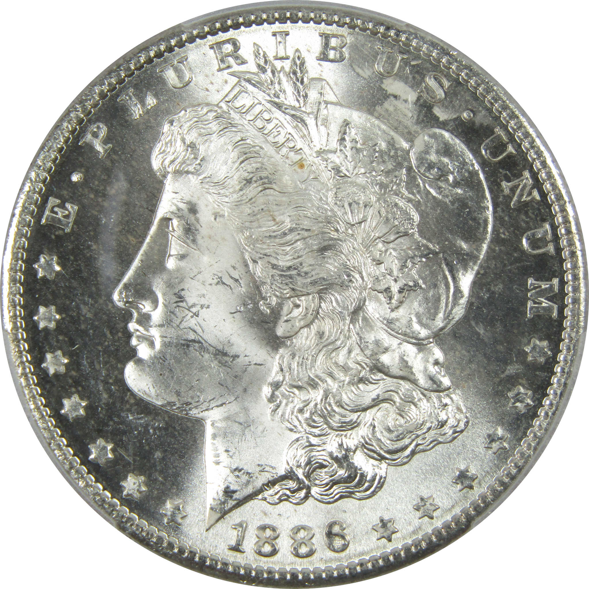 1886 S Morgan Dollar MS 64 PCGS Silver $1 Uncirculated Coin SKU:I14849 - Morgan coin - Morgan silver dollar - Morgan silver dollar for sale - Profile Coins &amp; Collectibles