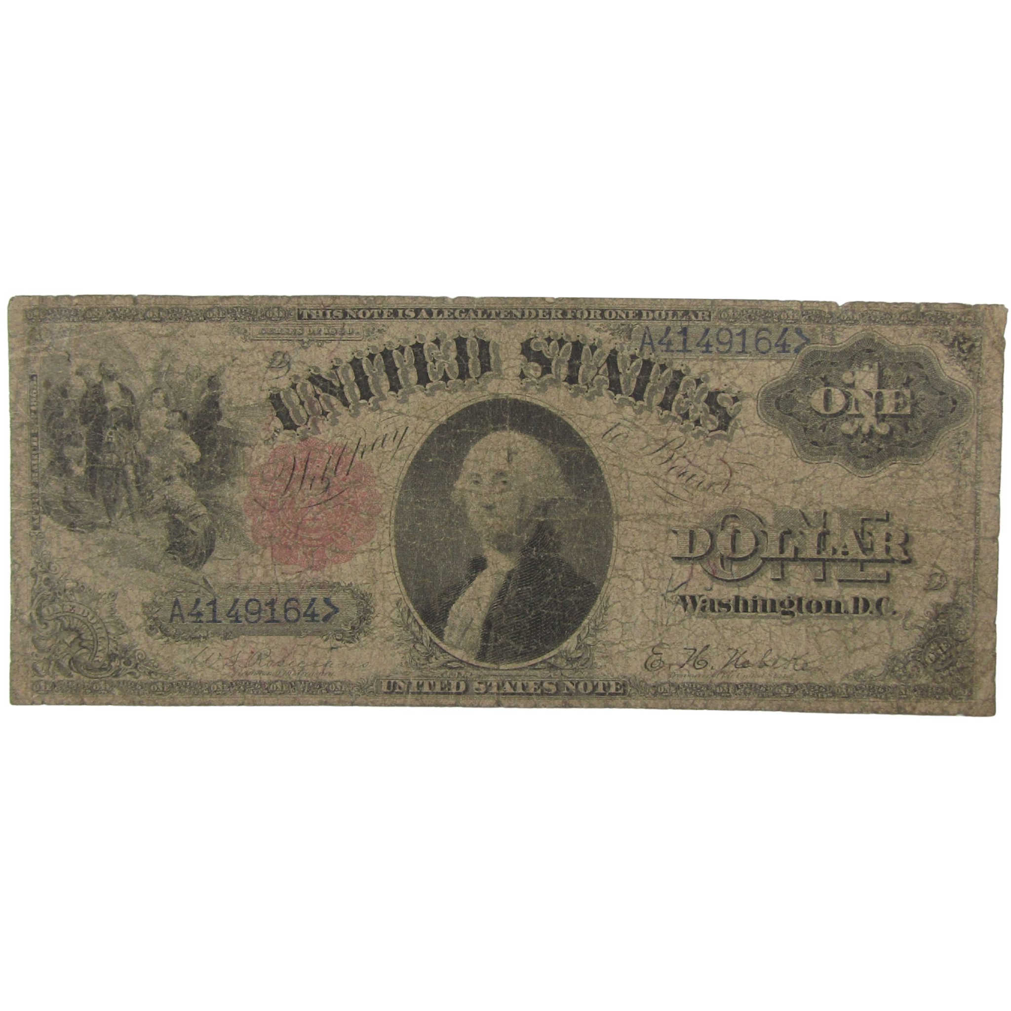 1880 $1 Large Size Legal Tender Note Fr 34 G Good Currency Collectible