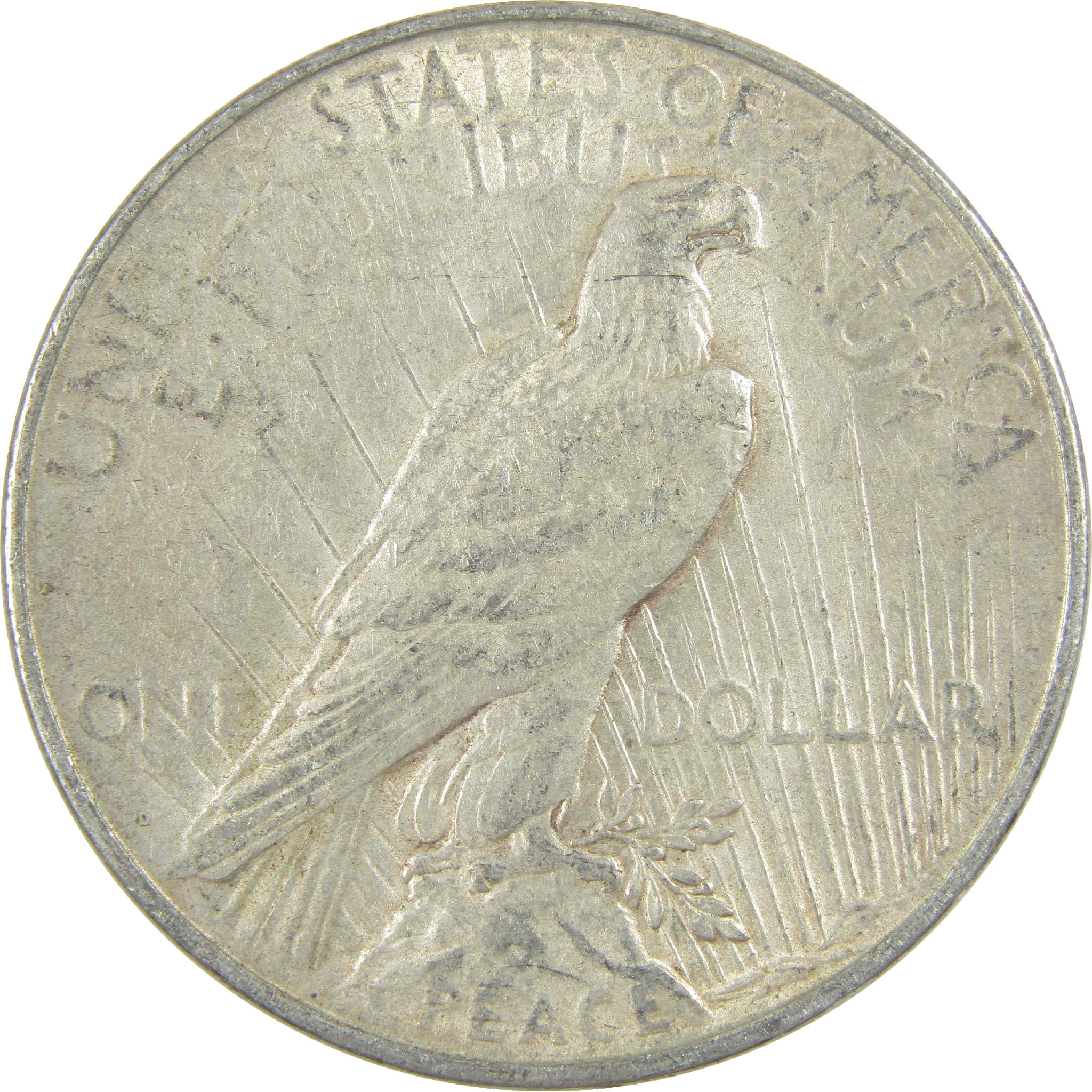 1923 D Peace Dollar VF Very Fine Silver $1 Coin
