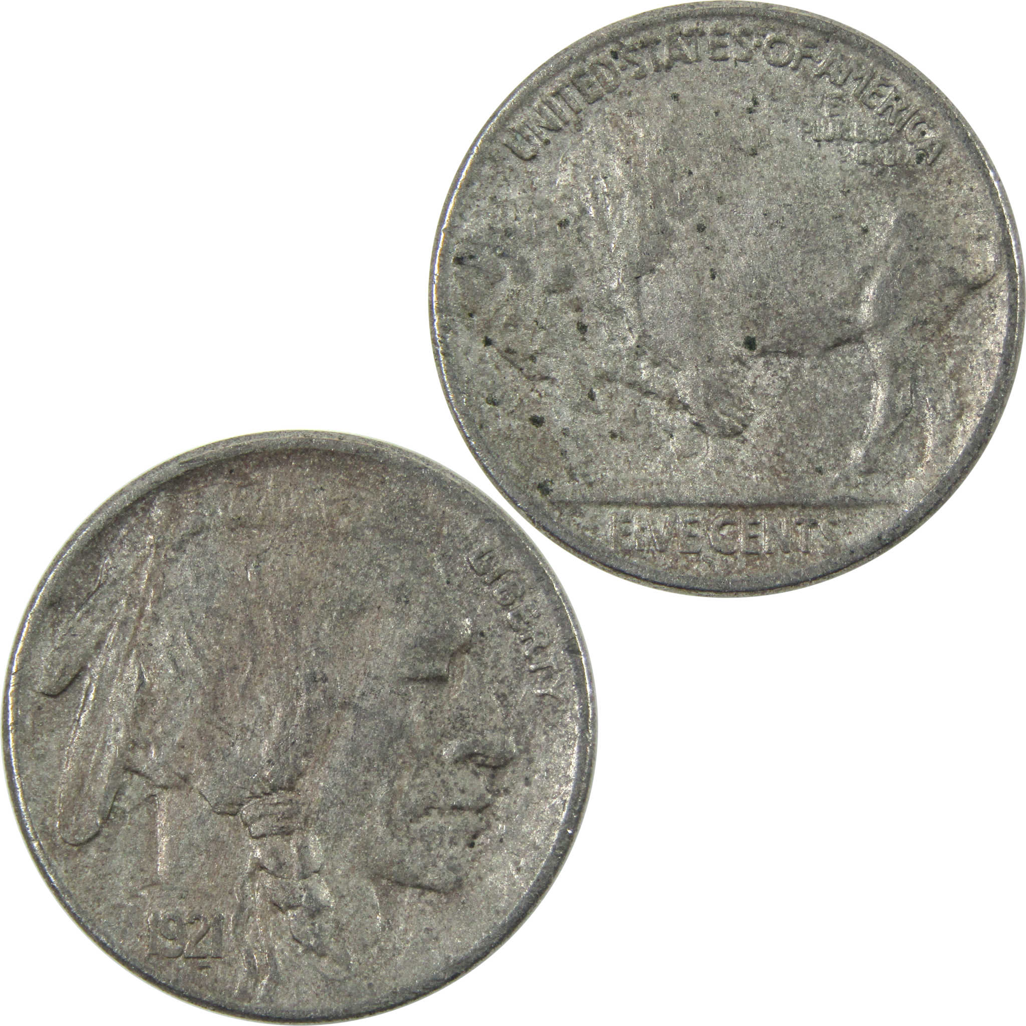 1921 S Indian Head Buffalo Nickel VF Very Fine Details SKU:CPC6314