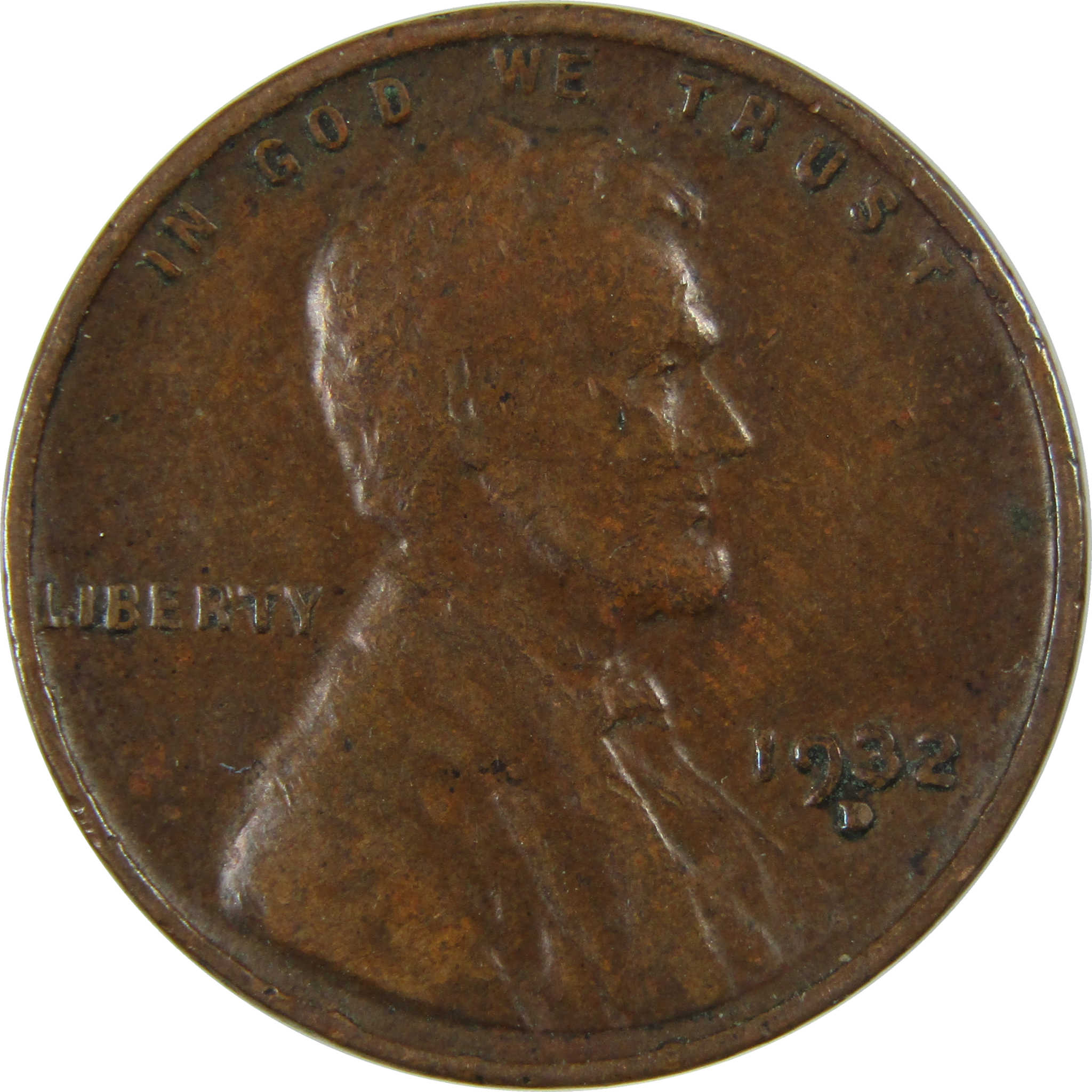 1932 D Lincoln Wheat Cent F Fine Penny 1c Coin Collectible SKU:I27123