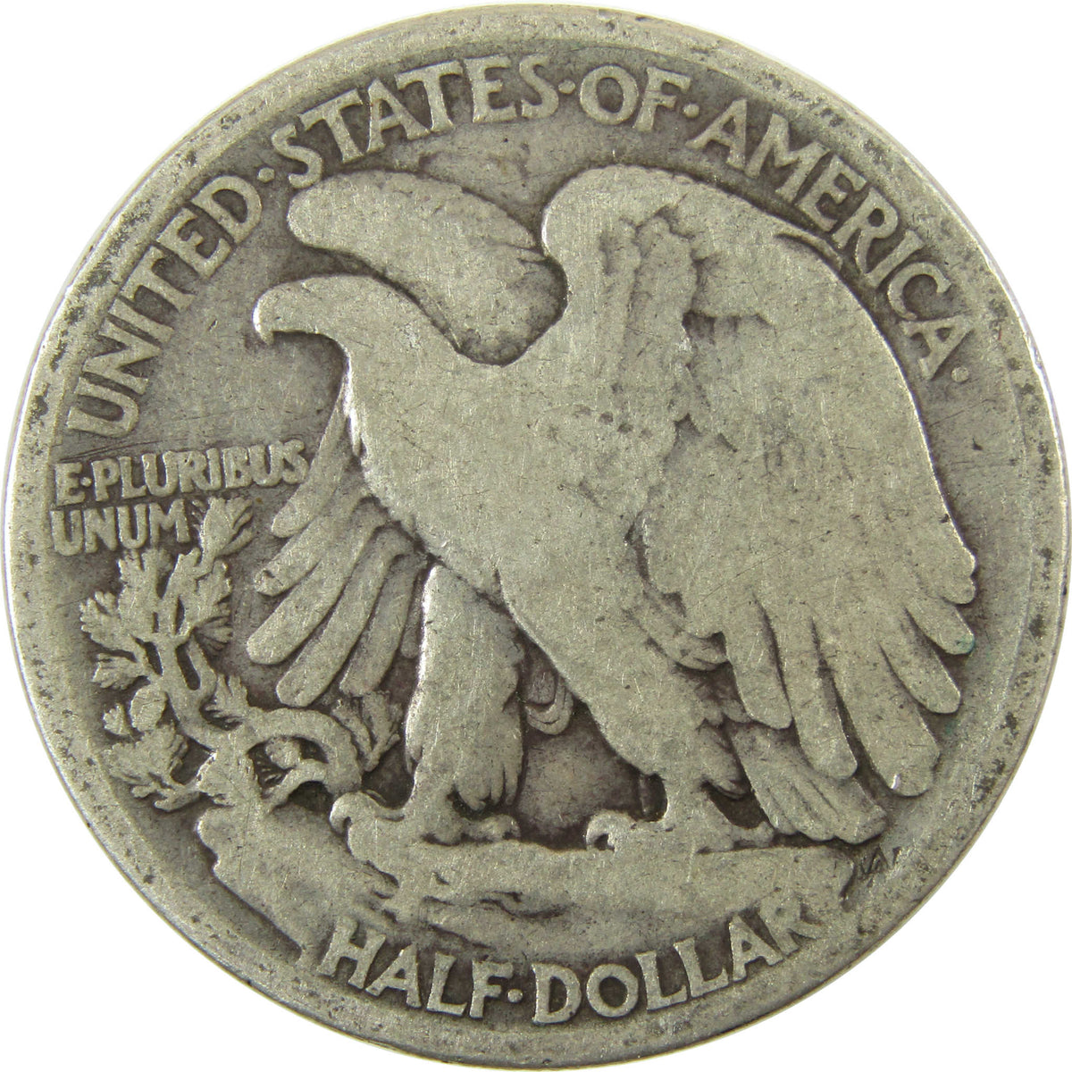 1916 Liberty Walking Silver Half Dollar AG About Good Coin SKU:I29016
