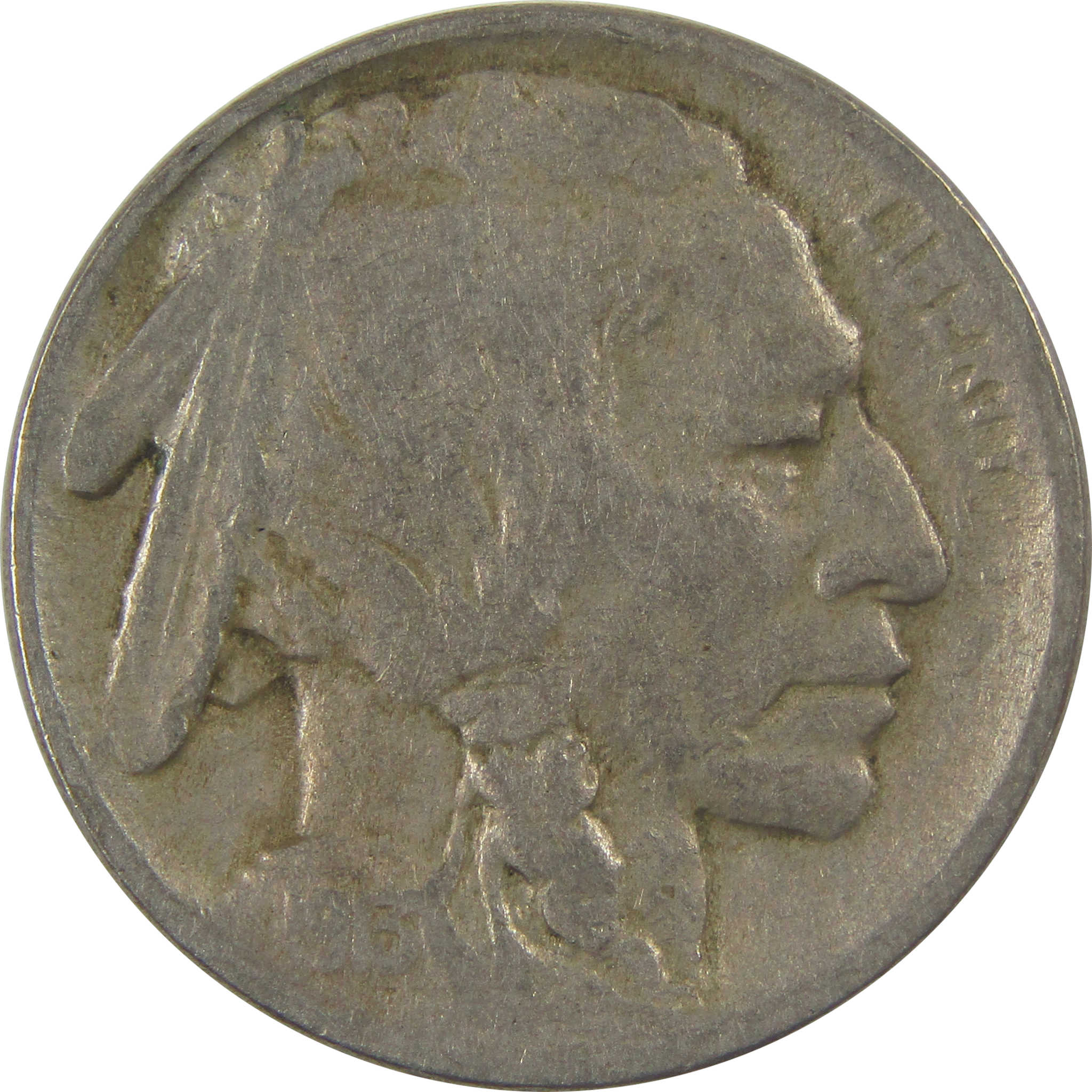 1913 Type 2 Indian Head Buffalo Nickel F Fine 5c Coin SKU:I24580