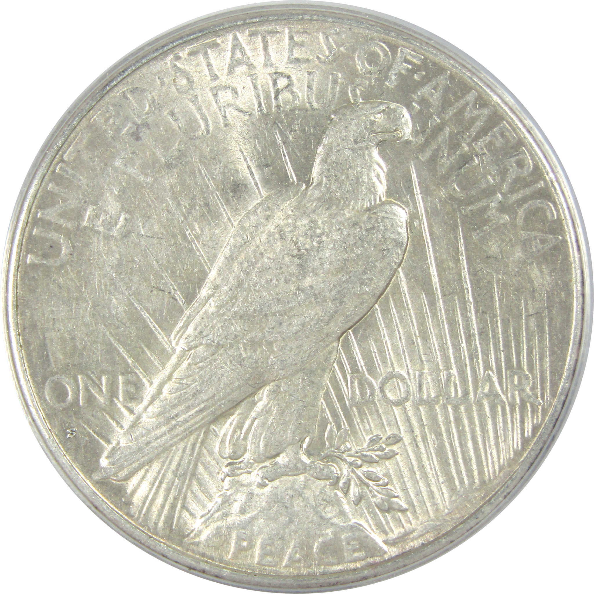 1926 S Peace Dollar AU 50 Details ANACS Silver $1 Coin SKU:I16244