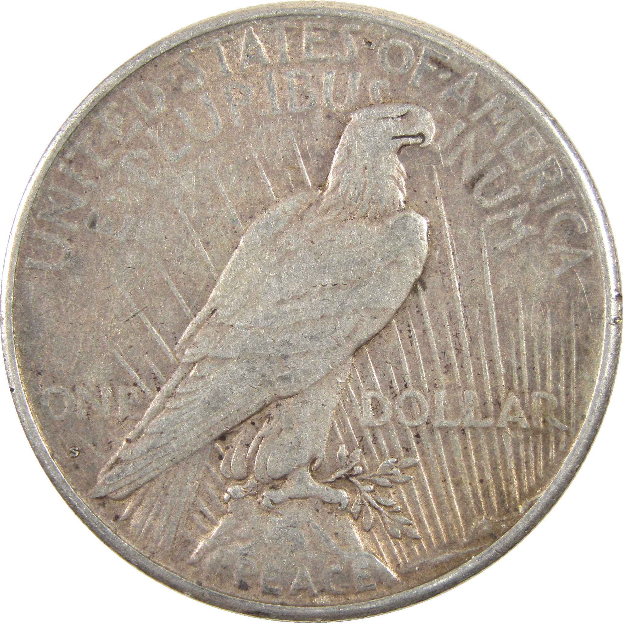 1925 S Peace Dollar VF Very Fine Silver $1 Coin SKU:I11393