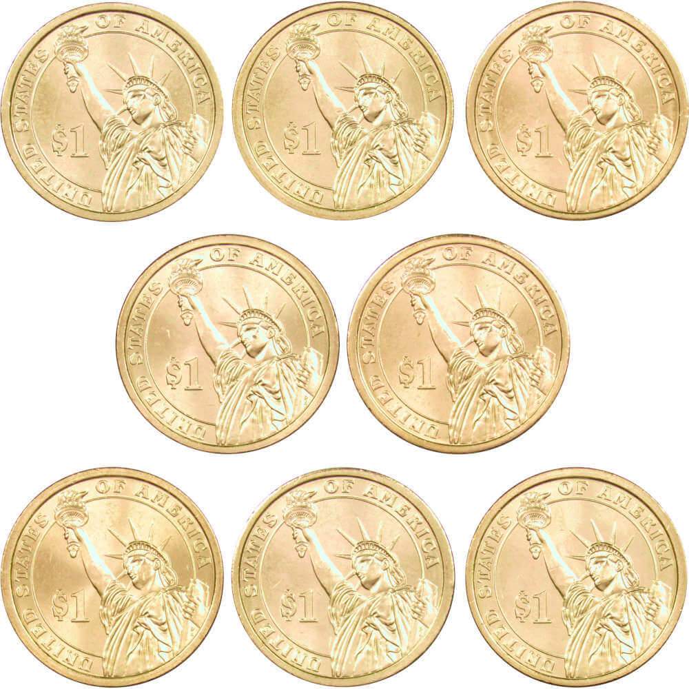 2007 P&D Presidential Dollar 8 Coin Set Uncirculated Mint State
