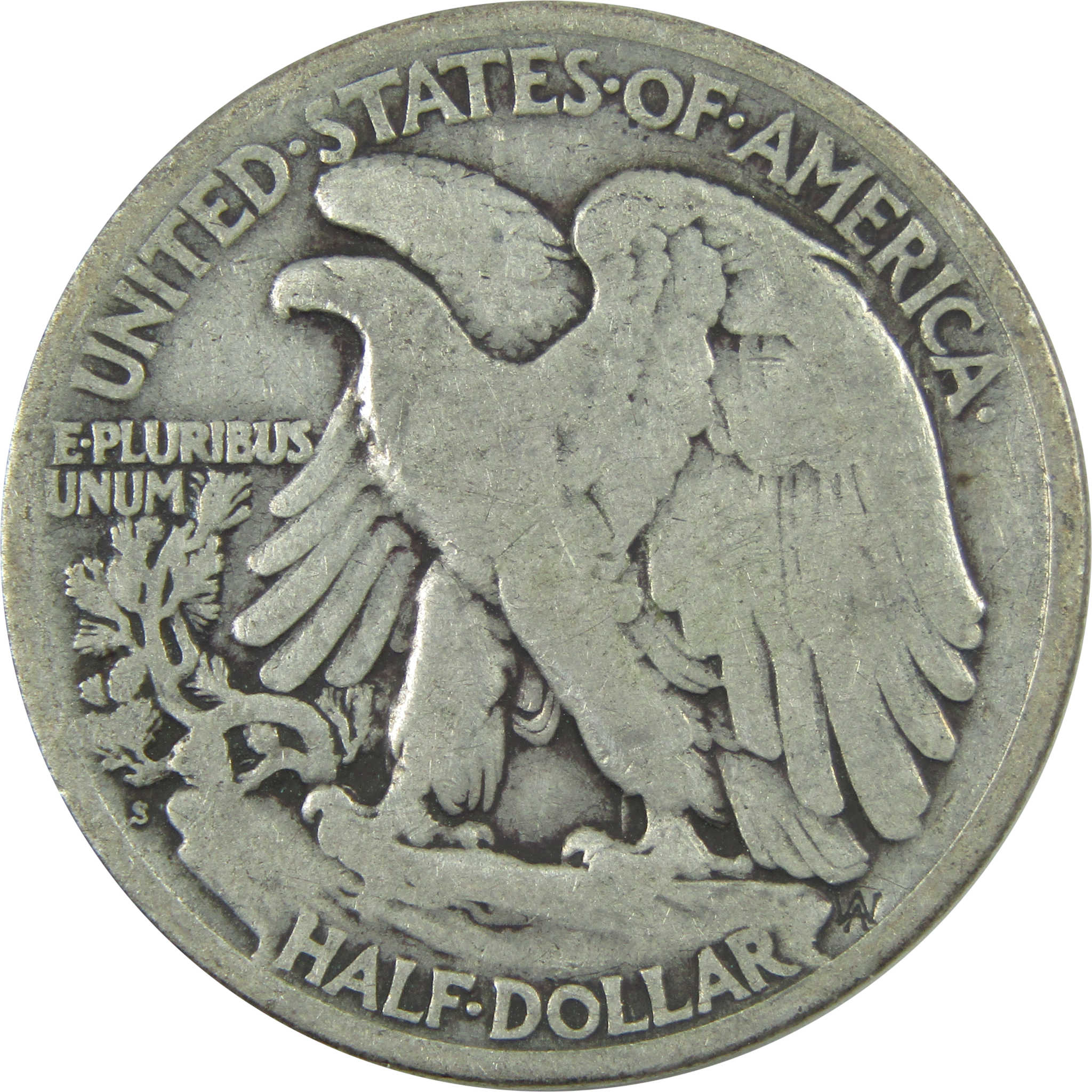 1918 S Liberty Walking Half Dollar G Good Silver 50c Coin SKU:I15461