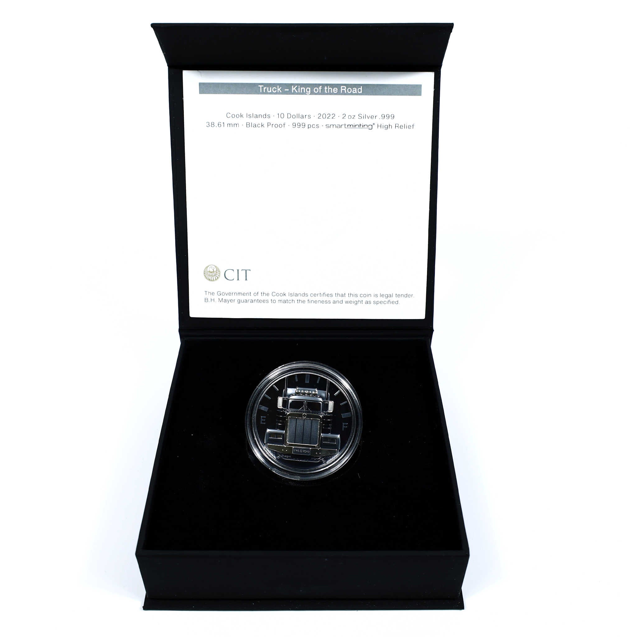 Truck King of the Road 2 oz Silver $10 Proof 2022 COA SKU:CPC6136