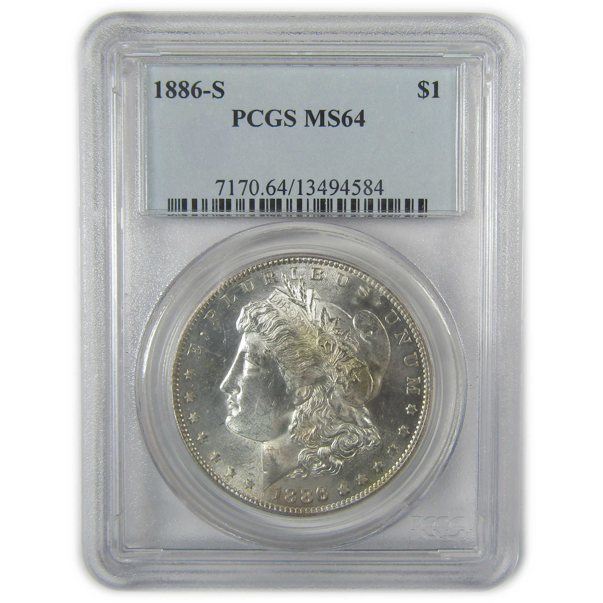 1886 S Morgan Dollar MS 64 PCGS Silver Uncirculated $1 Coin SKU:I19887 - Morgan coin - Morgan silver dollar - Morgan silver dollar for sale - Profile Coins &amp; Collectibles