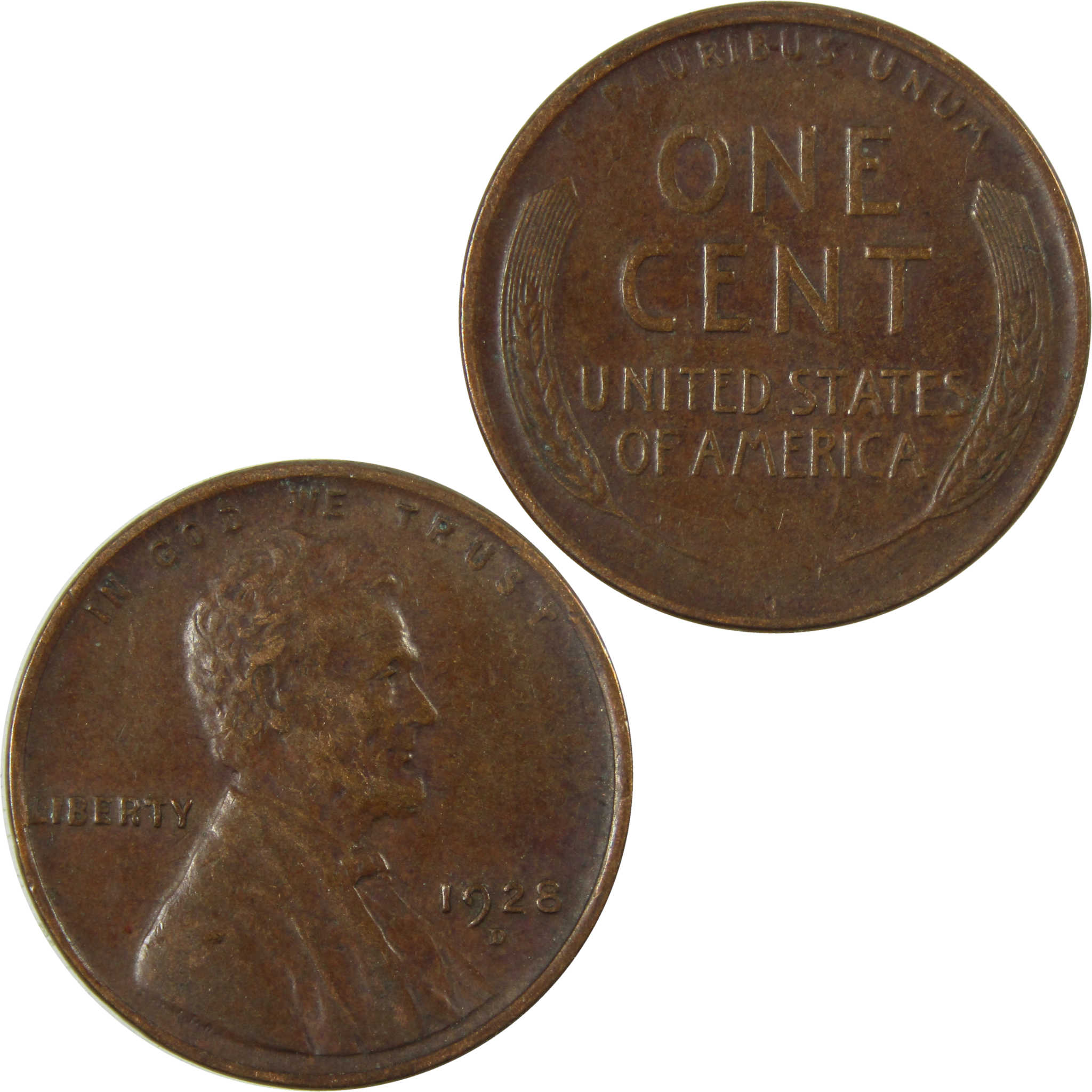 1928 D Lincoln Wheat Cent VF Very Fine Penny 1c Coin SKU:I27585