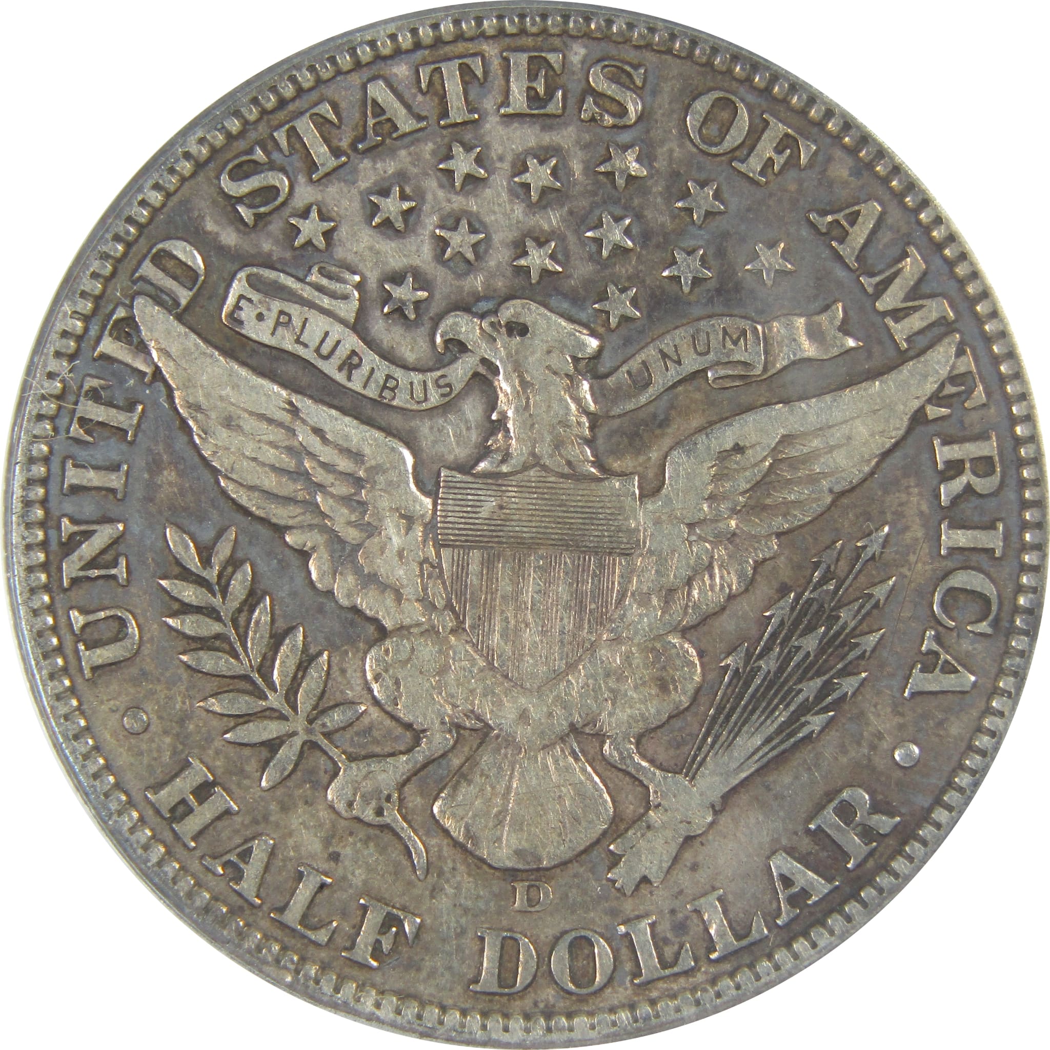 1912 D Barber Half Dollar VF 35 Details ANACS Silver 50c SKU:I16174