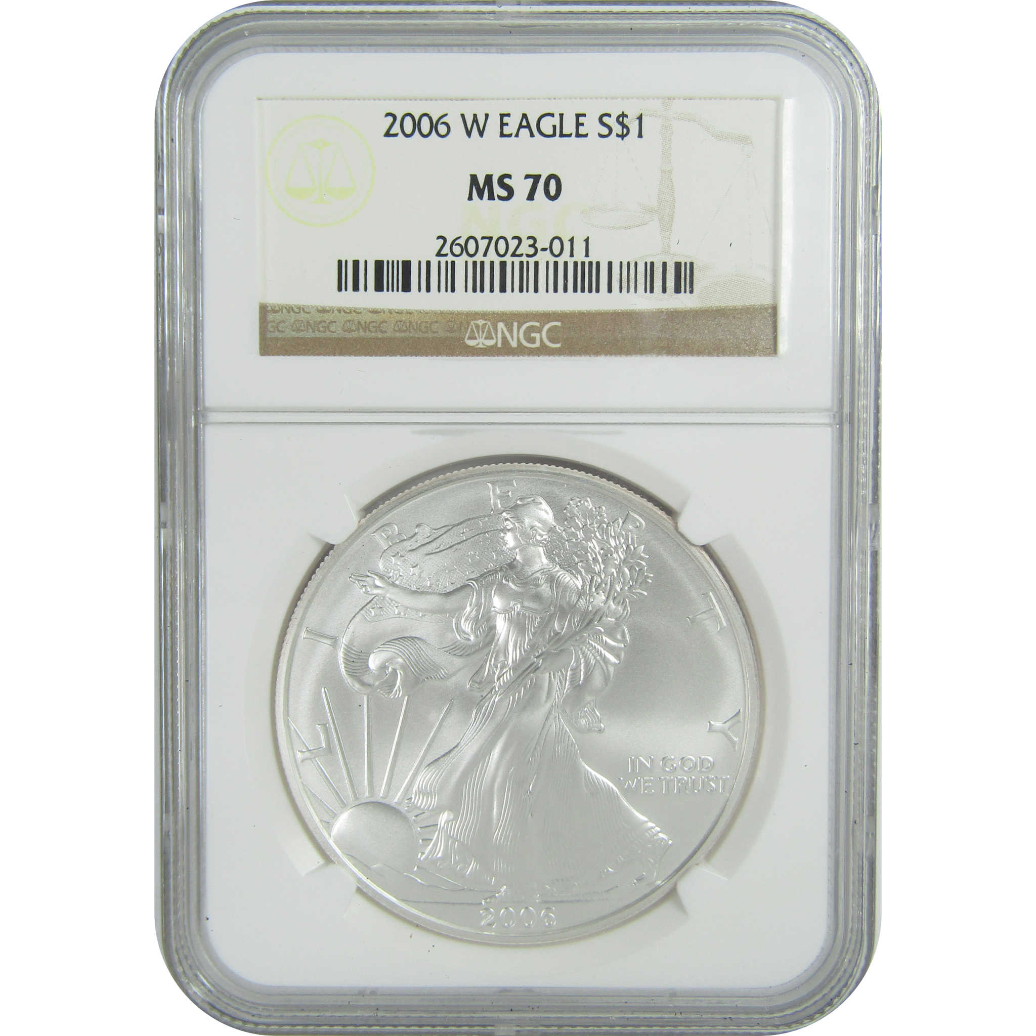 2006 W American Silver Eagle MS 70 NGC Uncirculated $1 SKU:CPC9457