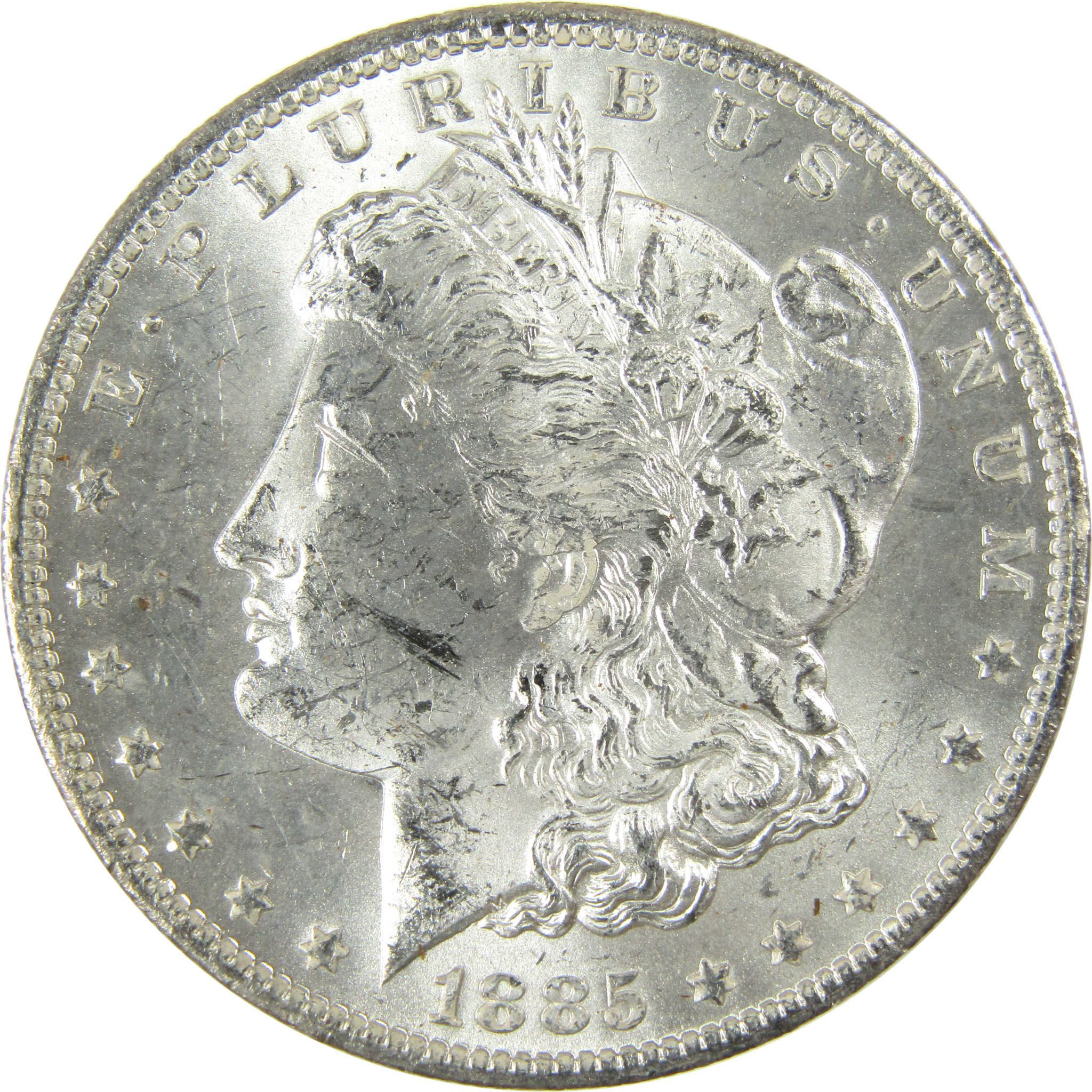 1885 O Morgan Silver Dollar Uncirculated Mint State $1 Coin SKU:I27464
