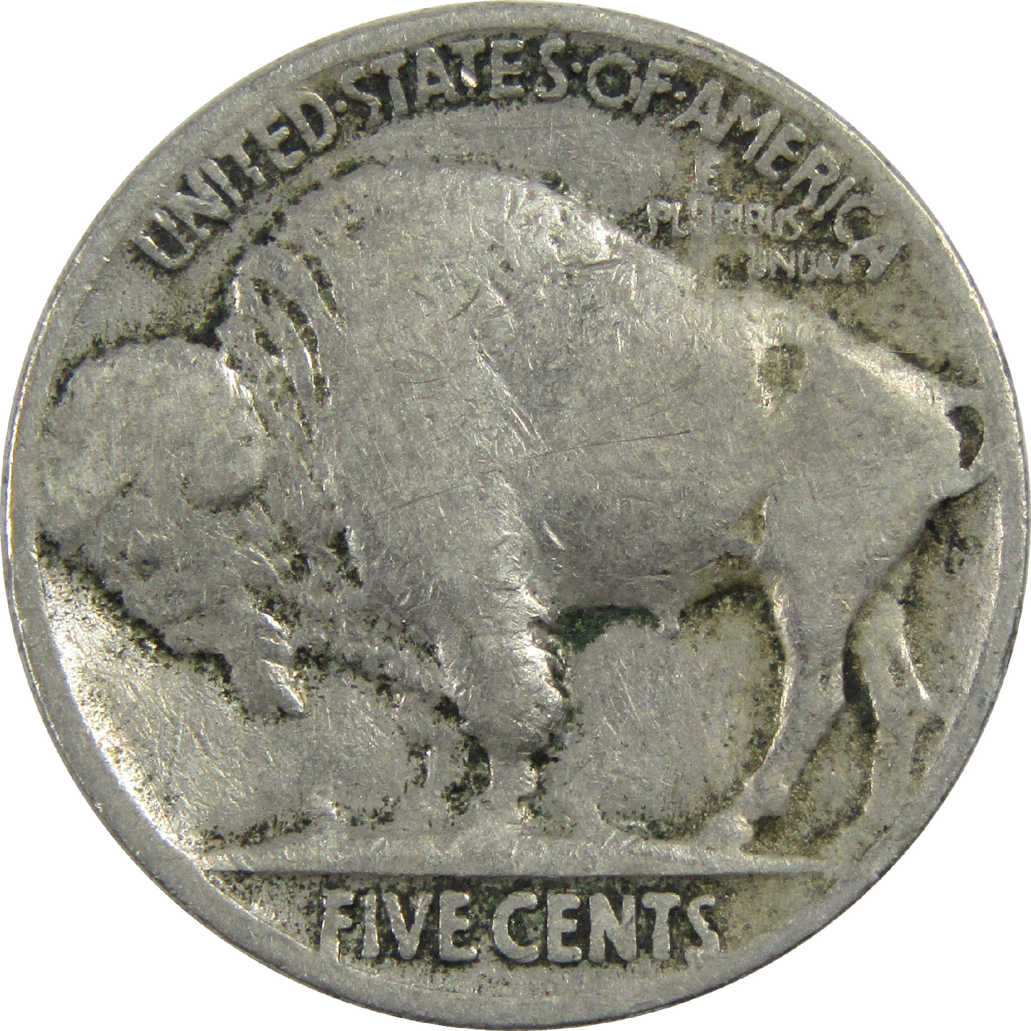 1921 Indian Head Buffalo Nickel G Good 5c Coin SKU:I13185