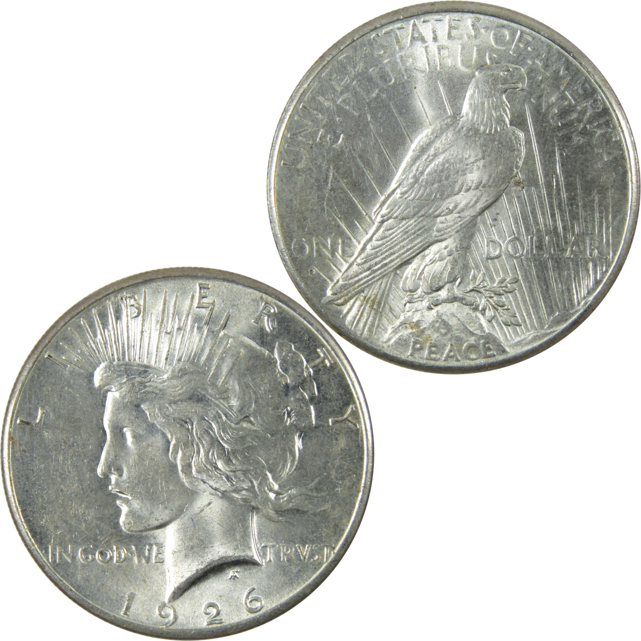 1926 S Peace Dollar Borderline Uncirculated Silver $1 Coin SKU:I14575