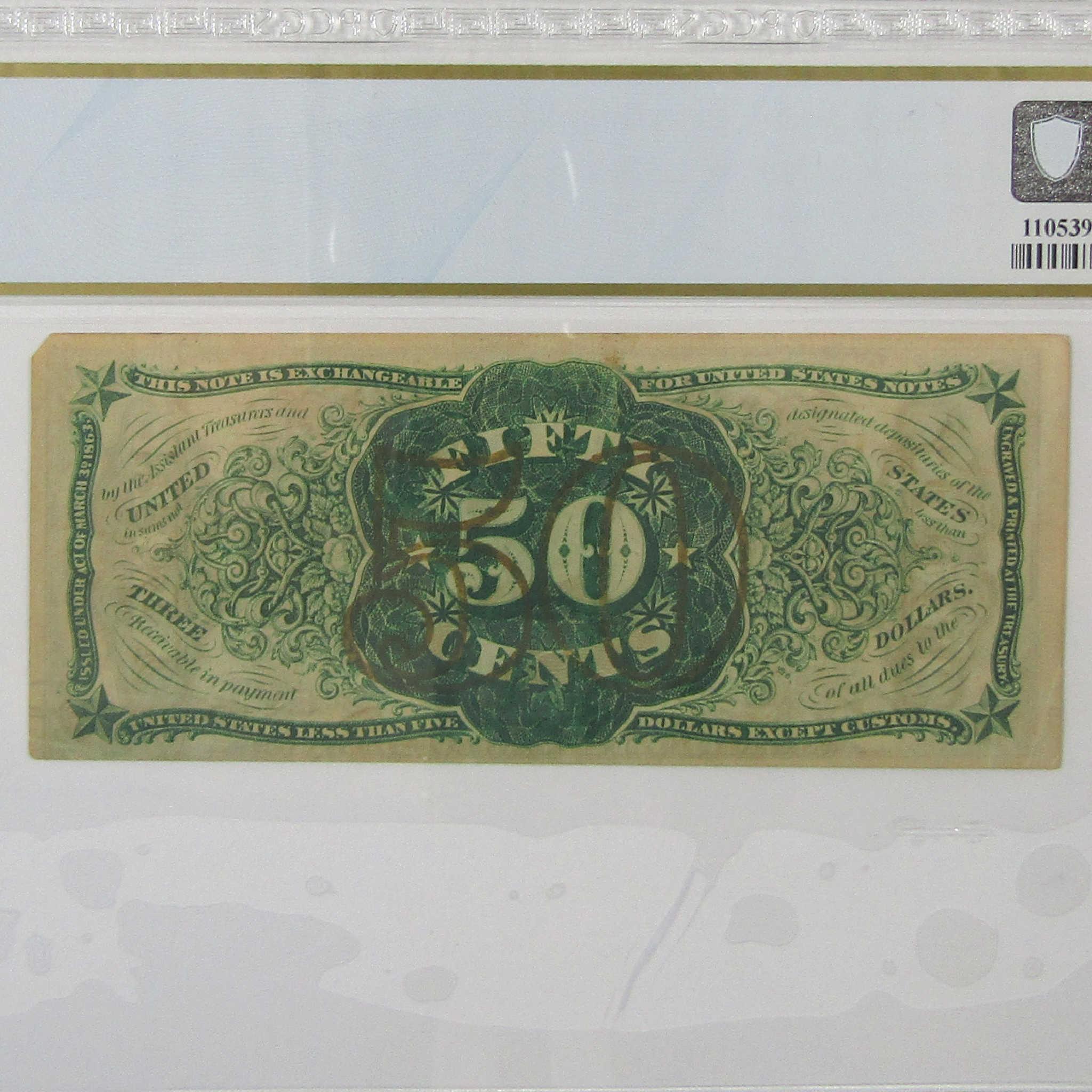 50c Fractional Note Third Issue FR1342 About Unc 50 PCGS SKU:I23286