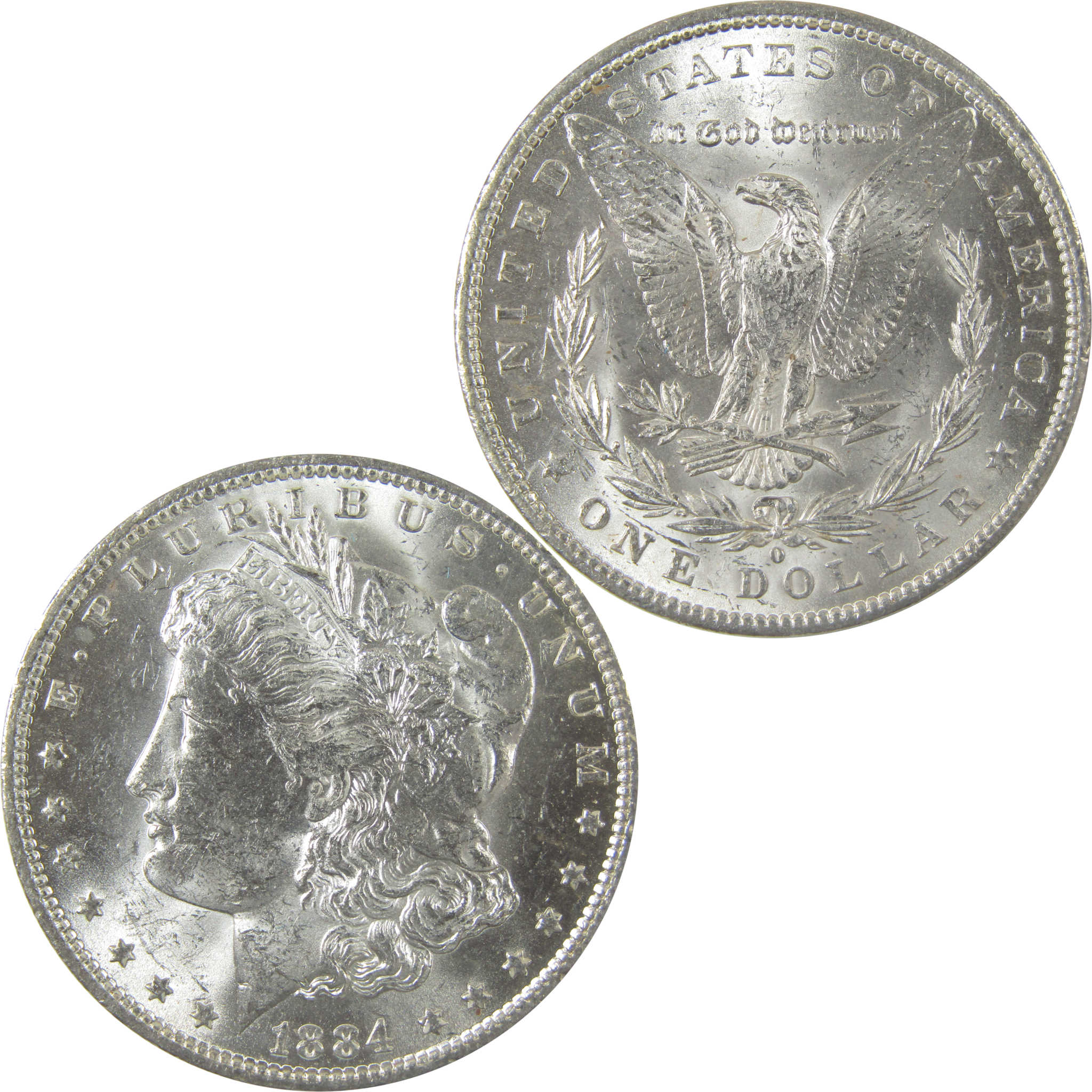 1884 O Morgan Silver Dollar Uncirculated Mint State $1 Coin SKU:I23786